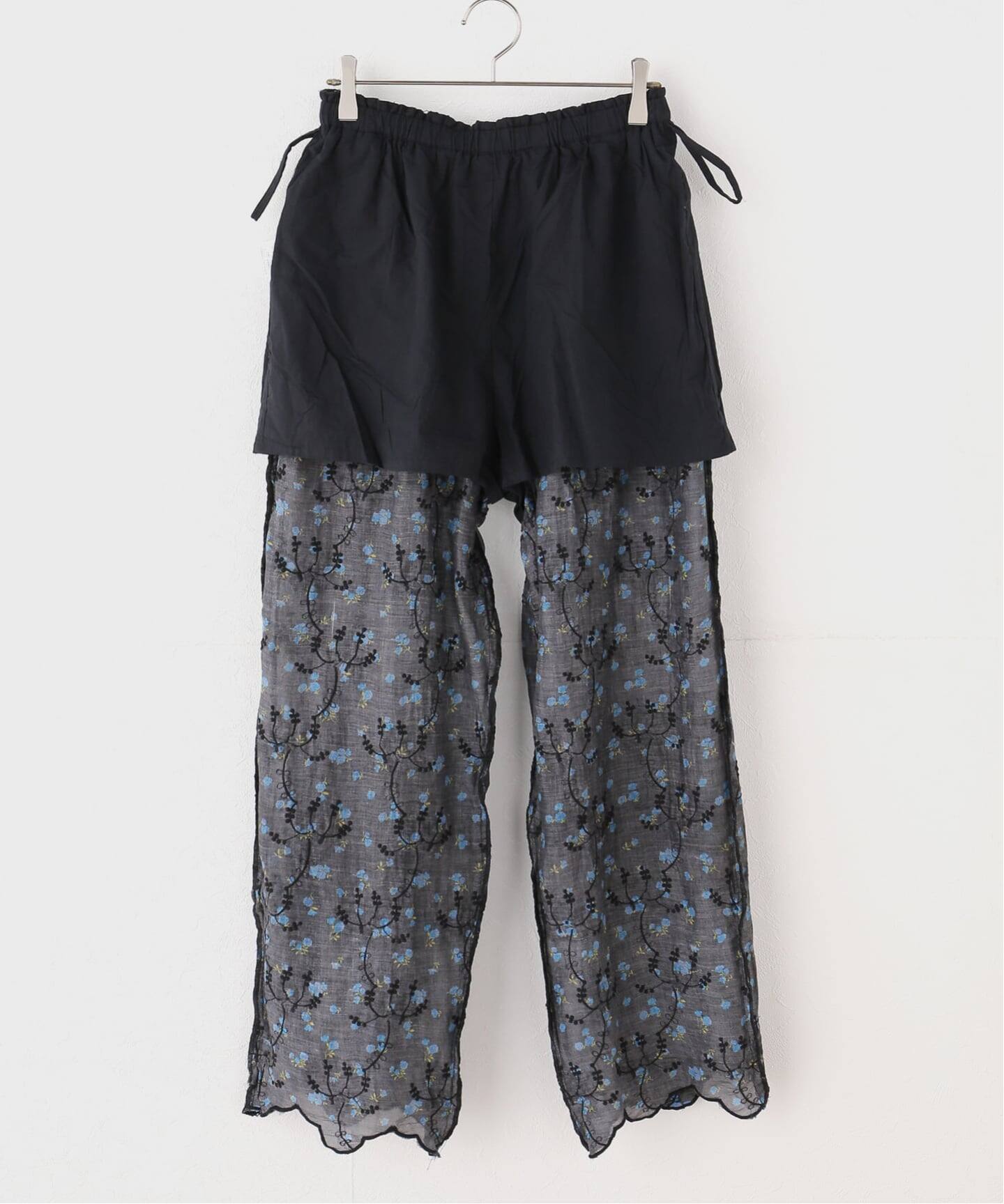 crinkle crinkle crinkle】 sheer flower easy pants（その他パンツ