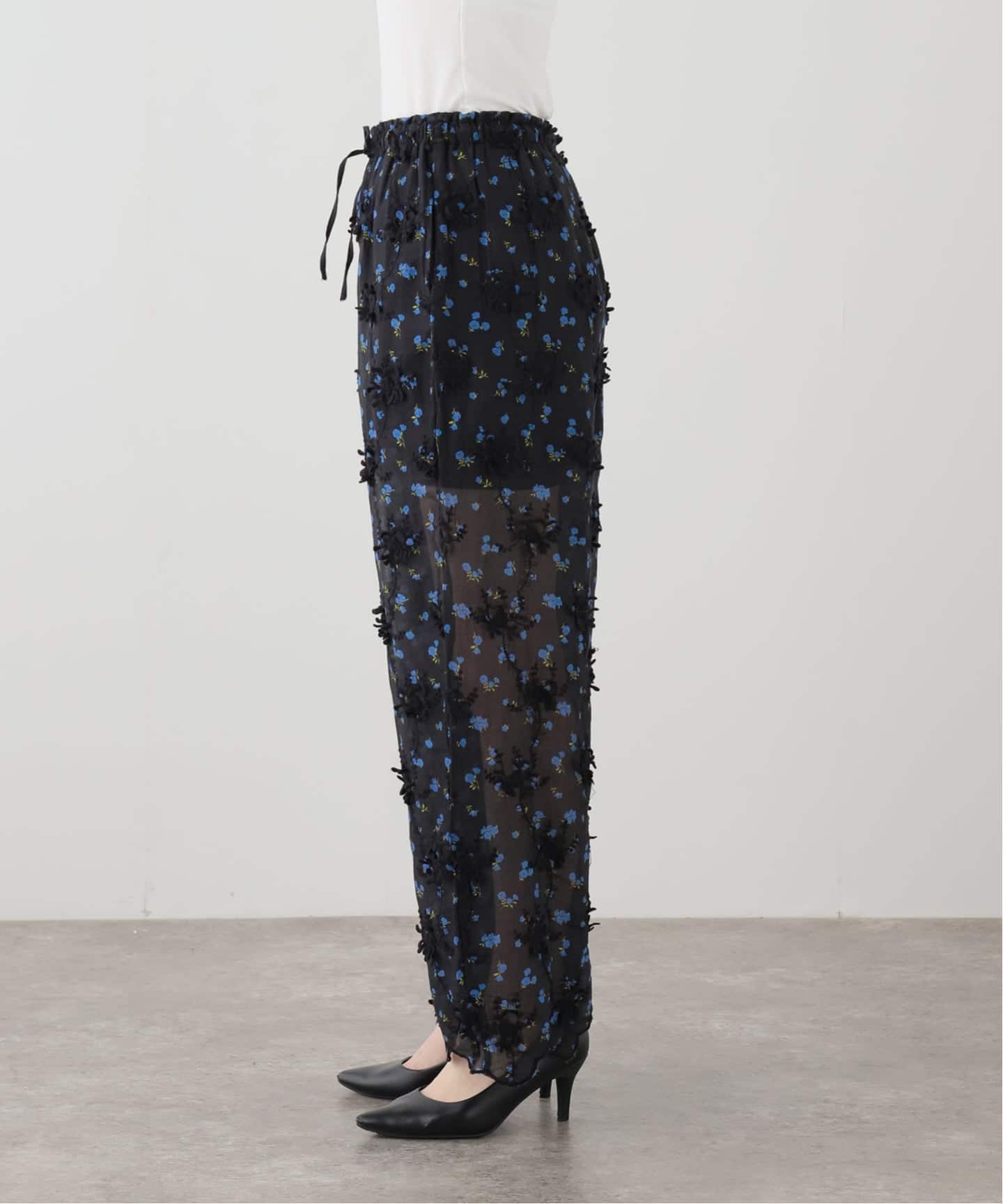 crinkle crinkle crinkle】 sheer flower easy pants（その他パンツ