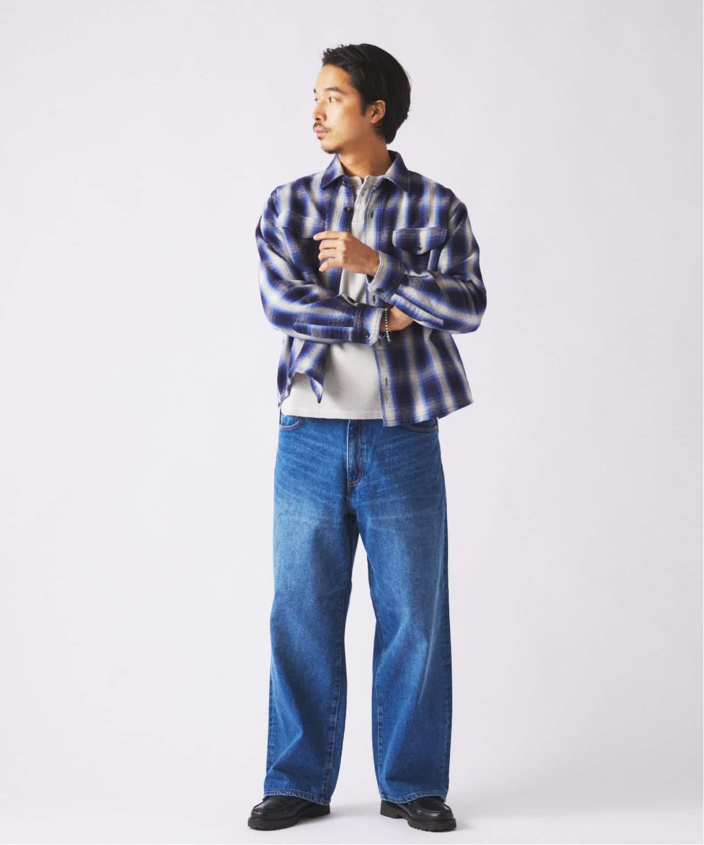 クラフトデニム 13.5oz ワイド ストレート デニム（デニムパンツ