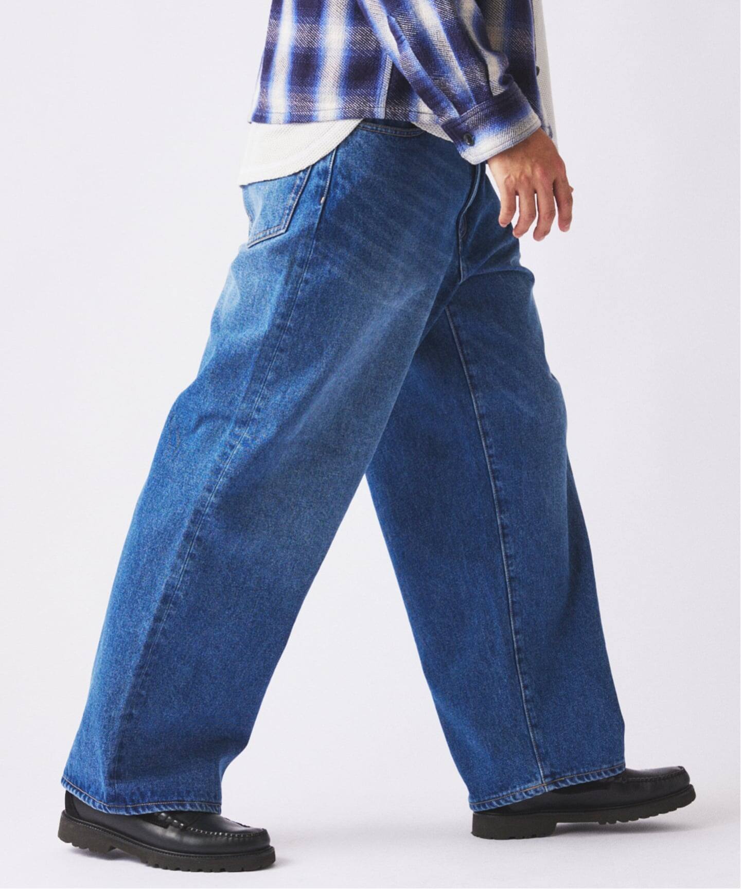 クラフトデニム 13.5oz ワイド ストレート デニム（デニムパンツ 