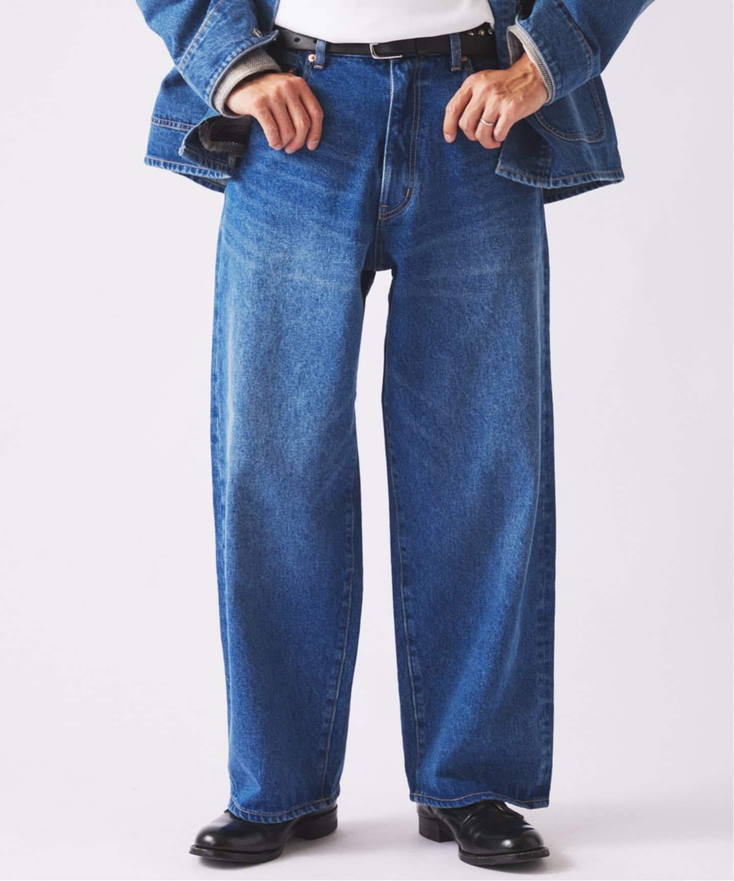 クラフトデニム 13.5oz ワイド ストレート デニム（デニムパンツ