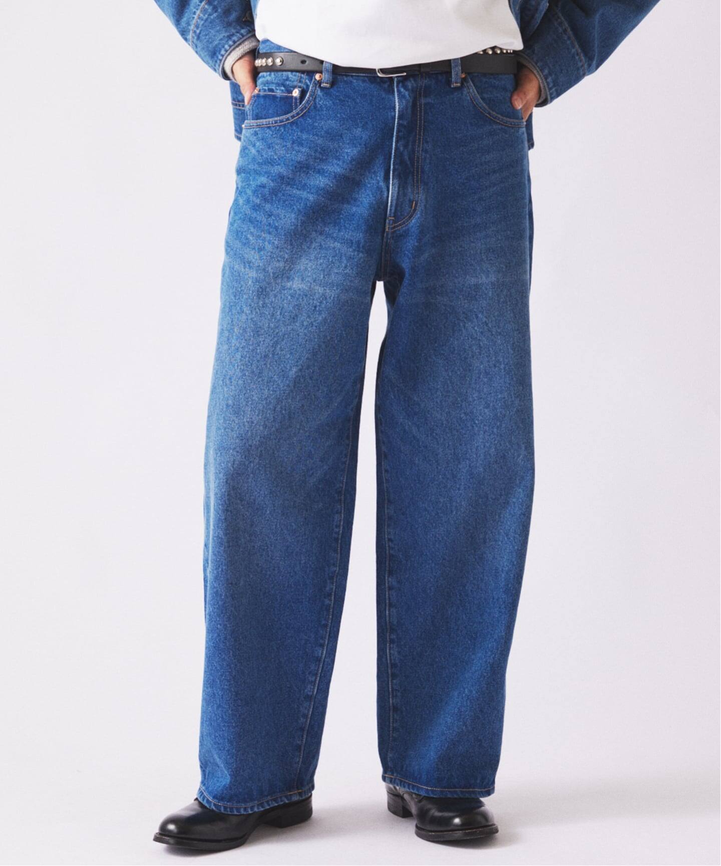 クラフトデニム 13.5oz ワイド ストレート デニム（デニムパンツ