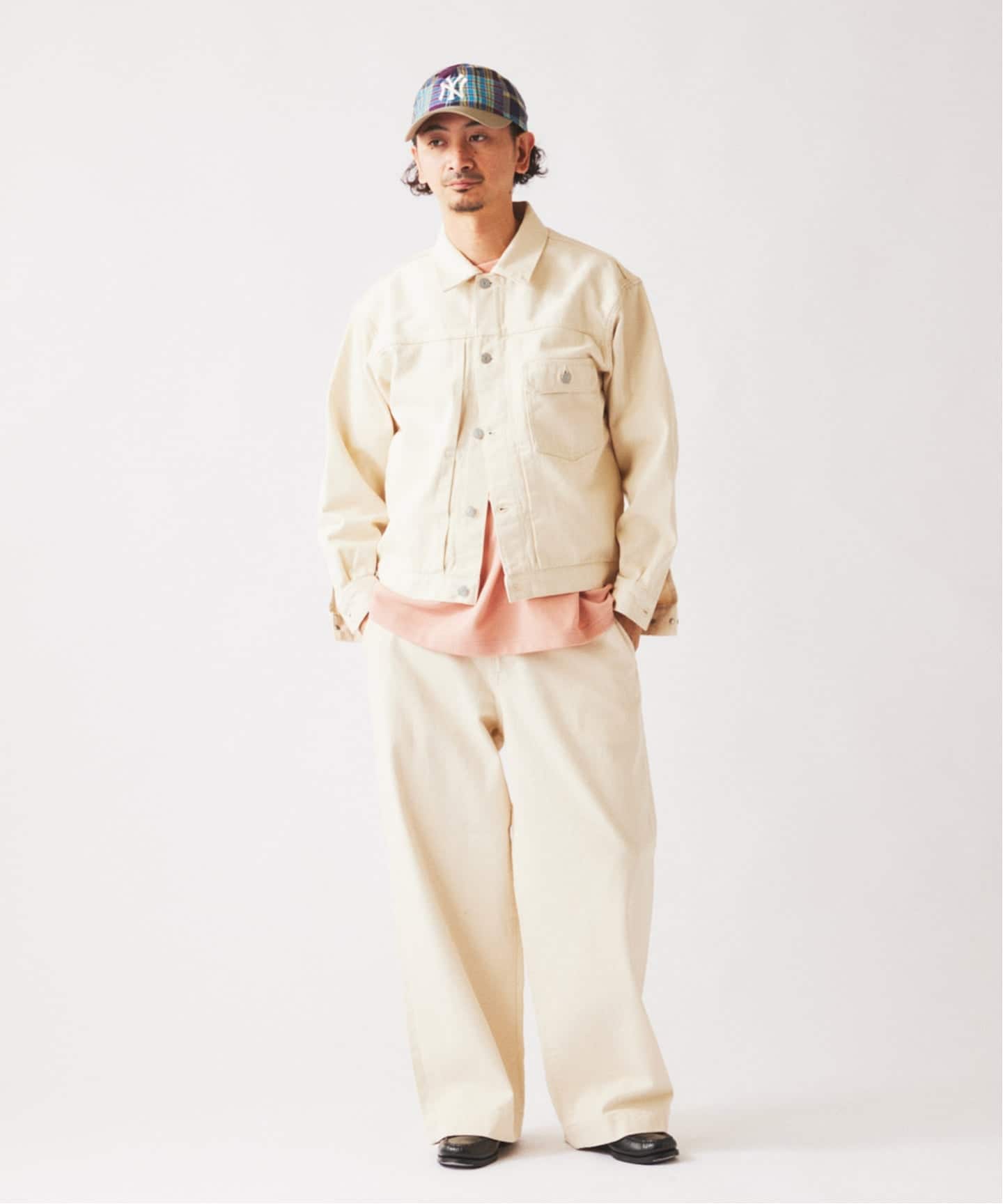 予約》クラフトデニム 12oz ワイド デニム スラックス（デニムパンツ