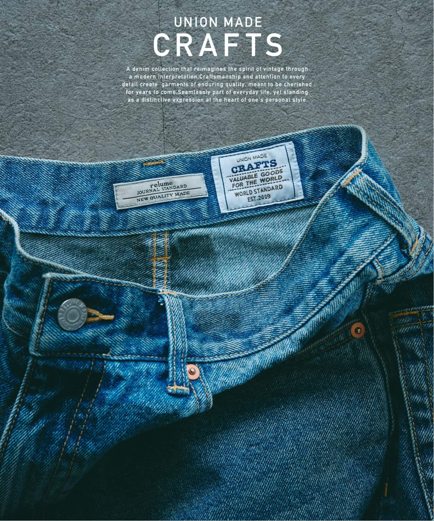 クラフトデニム ワイドパンツ 12OZ（デニムパンツ・ジーンズ