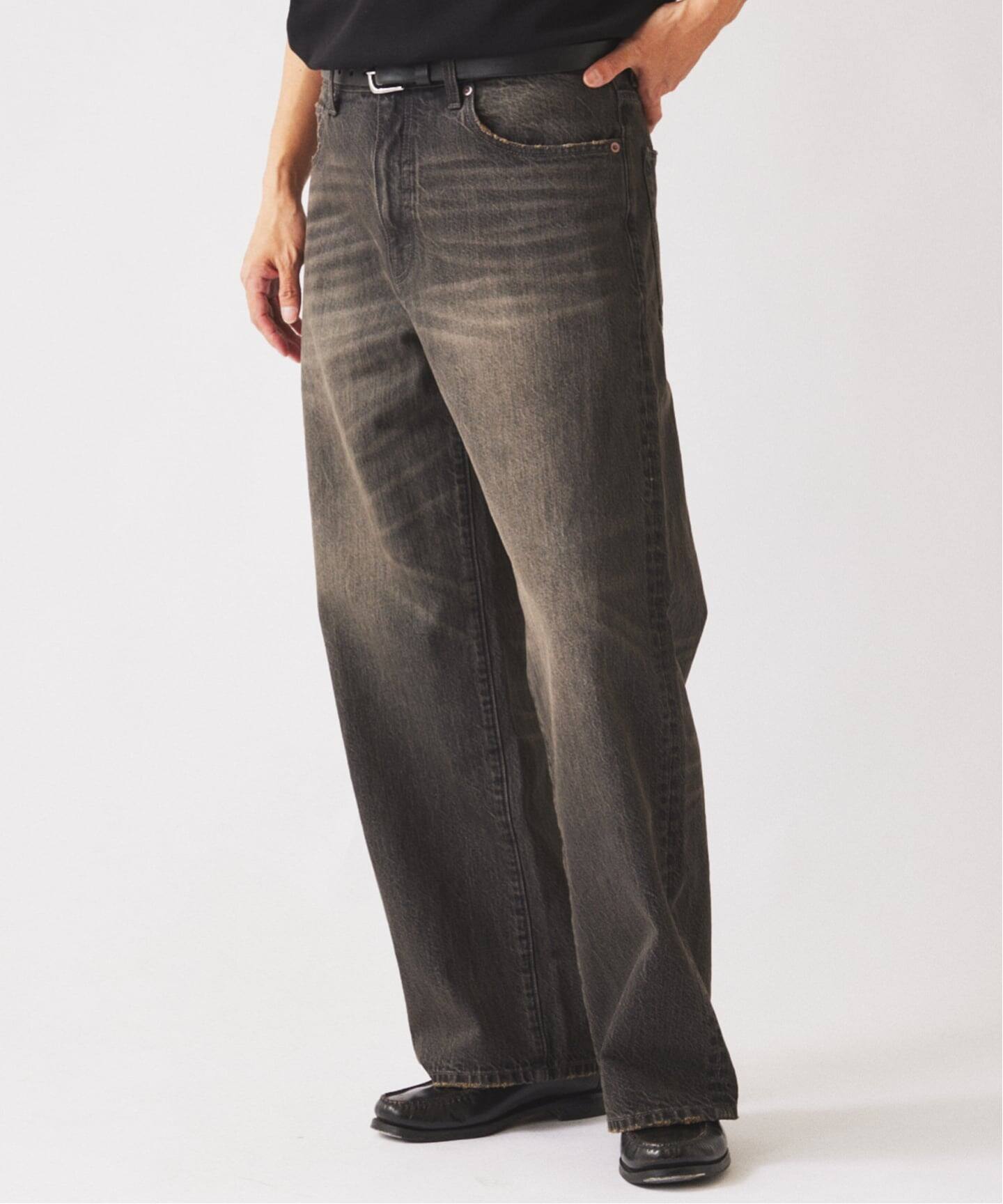 スモーキーデニム 11oz ワイドパンツ（デニムパンツ・ジーンズ