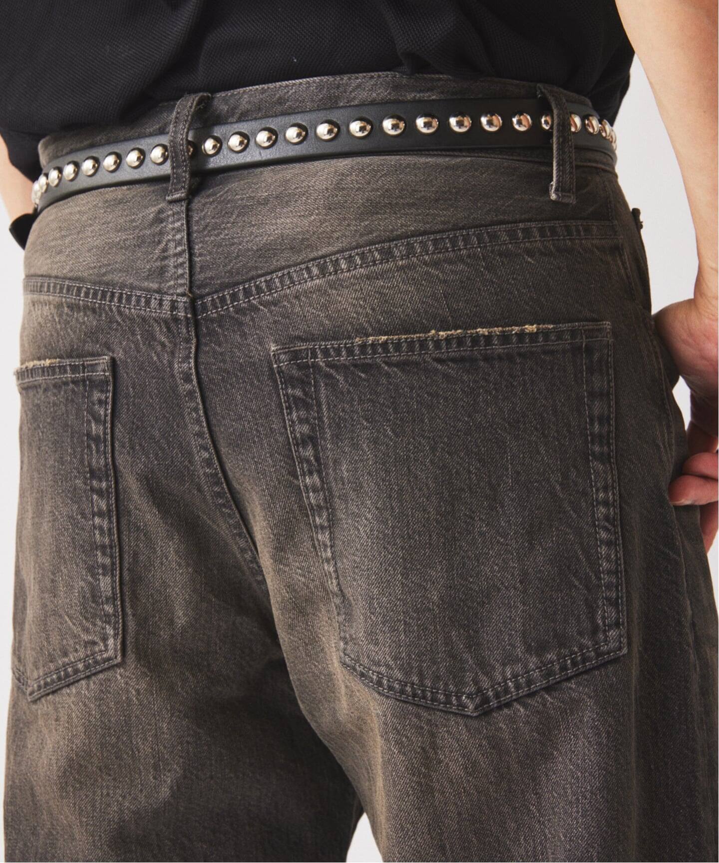 スモーキーデニム 11oz ワイドパンツ（デニムパンツ・ジーンズ