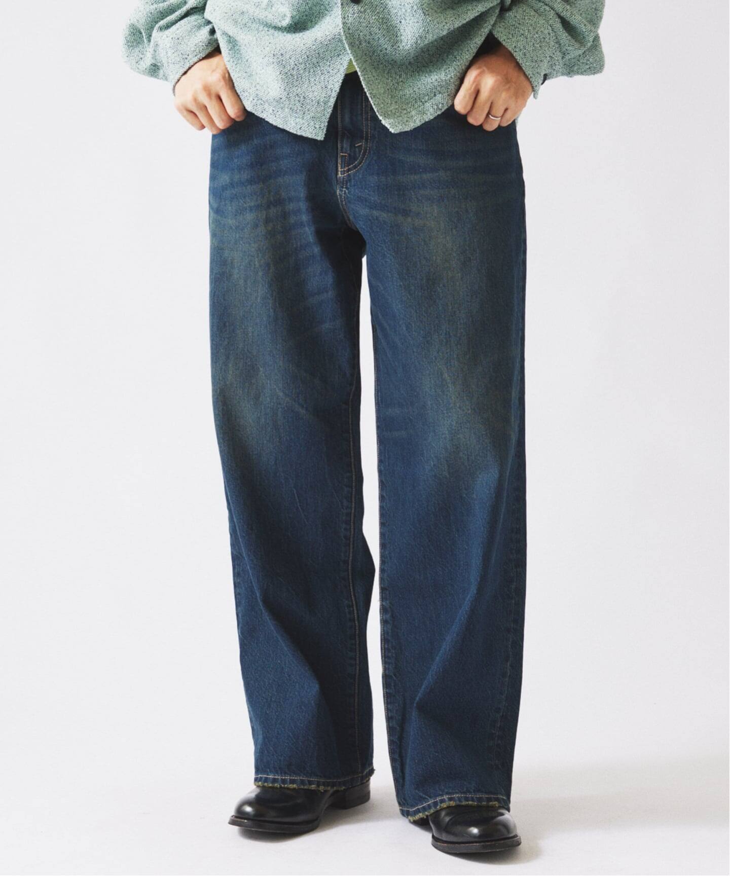 スモーキーデニム 11oz ワイドパンツ（デニムパンツ・ジーンズ