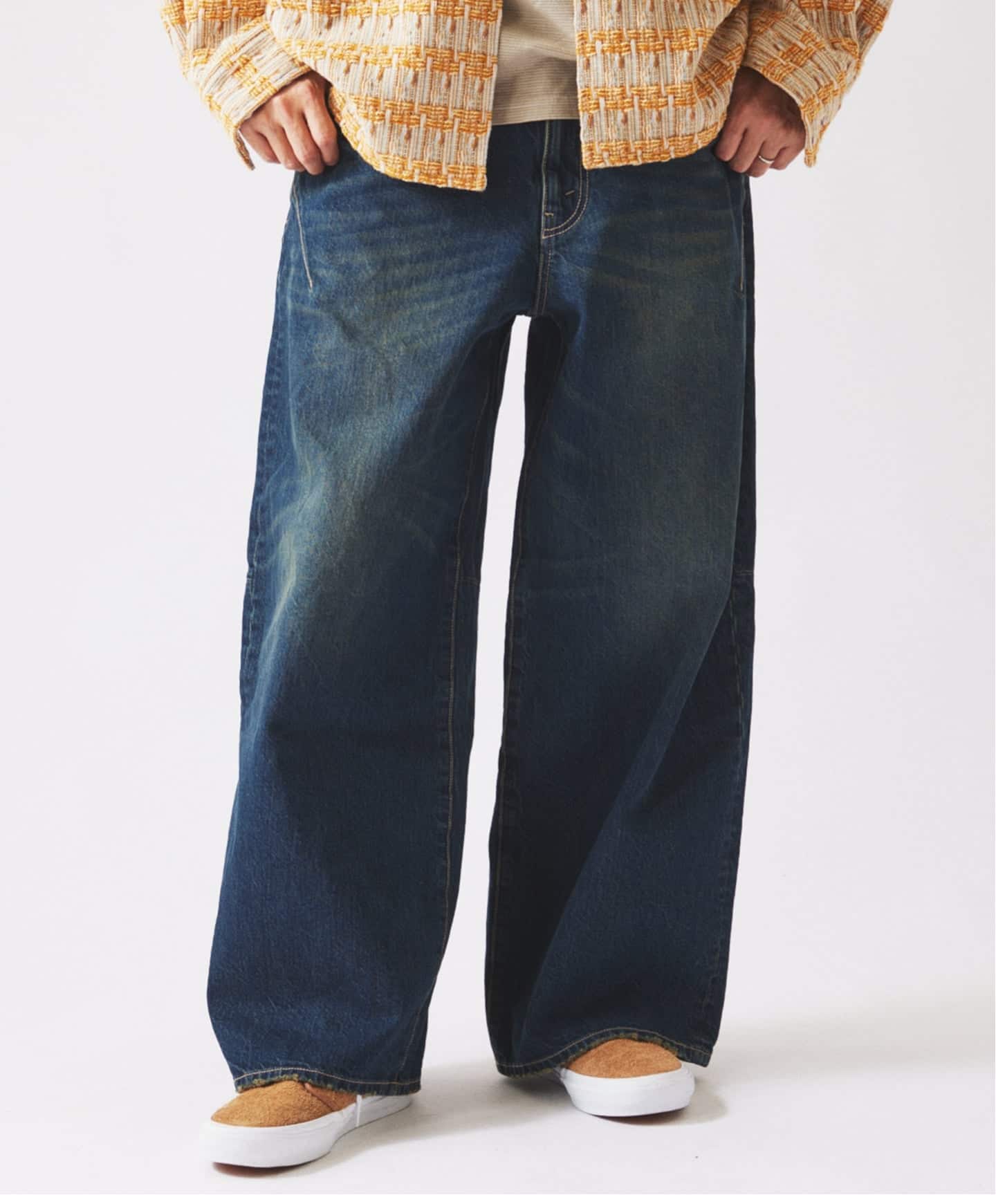 スモーキーデニム 11oz ワイド エンジニアド パンツ（デニムパンツ