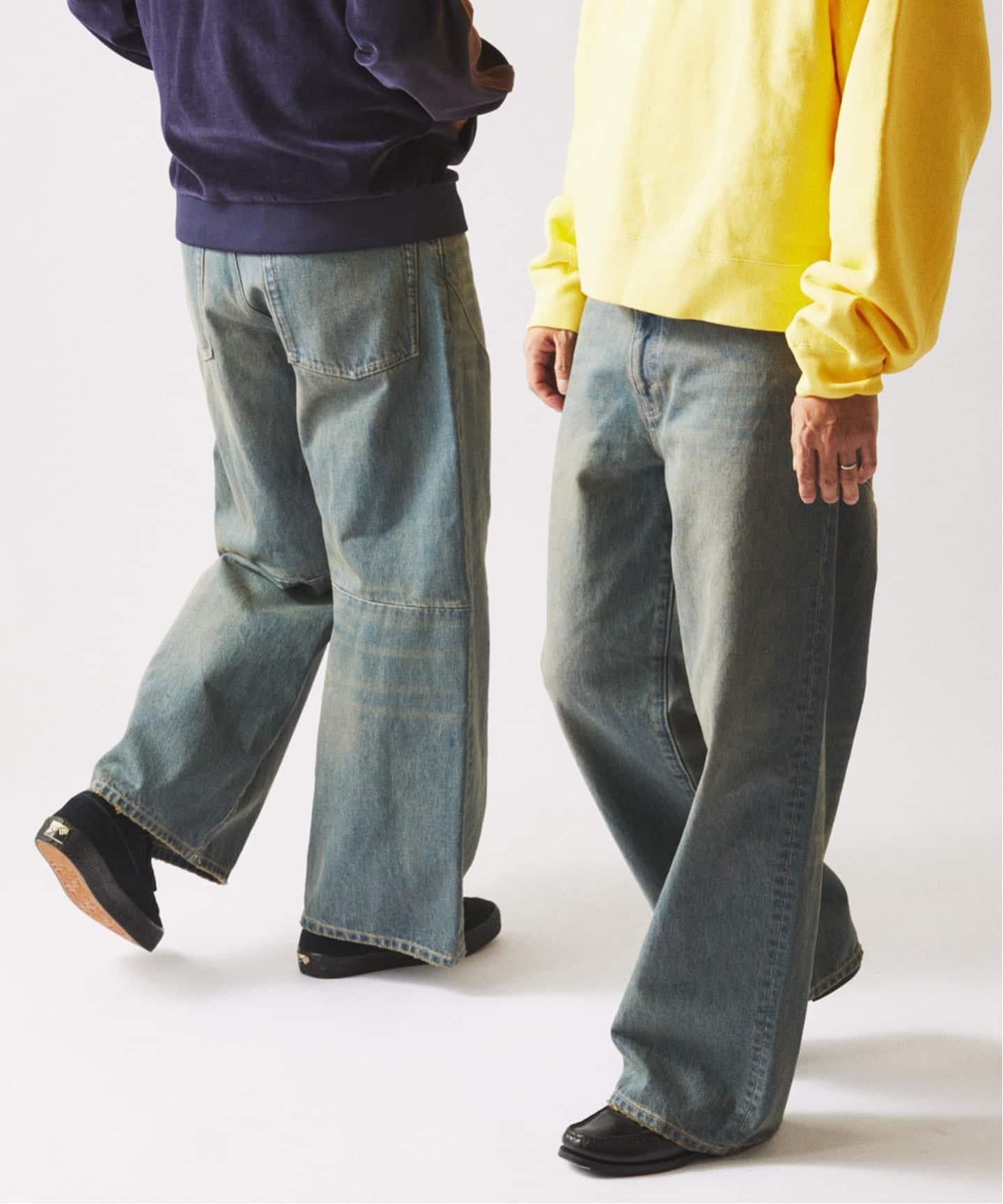 スモーキーデニム スーパーワイド エンジニアド パンツ（デニムパンツ