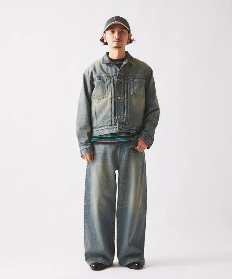 スモーキーデニム スーパーワイド エンジニアド パンツ（デニムパンツ 