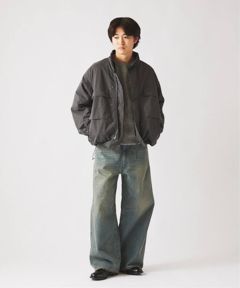 スモーキーデニム スーパーワイド エンジニアド パンツ（デニムパンツ 
