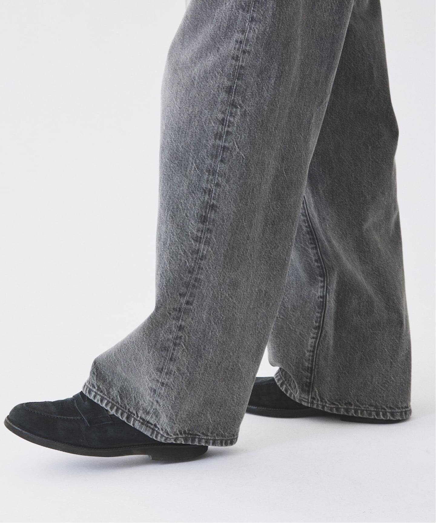 予約》スモーキーデニム 11oz フェード ワイドパンツ（デニムパンツ