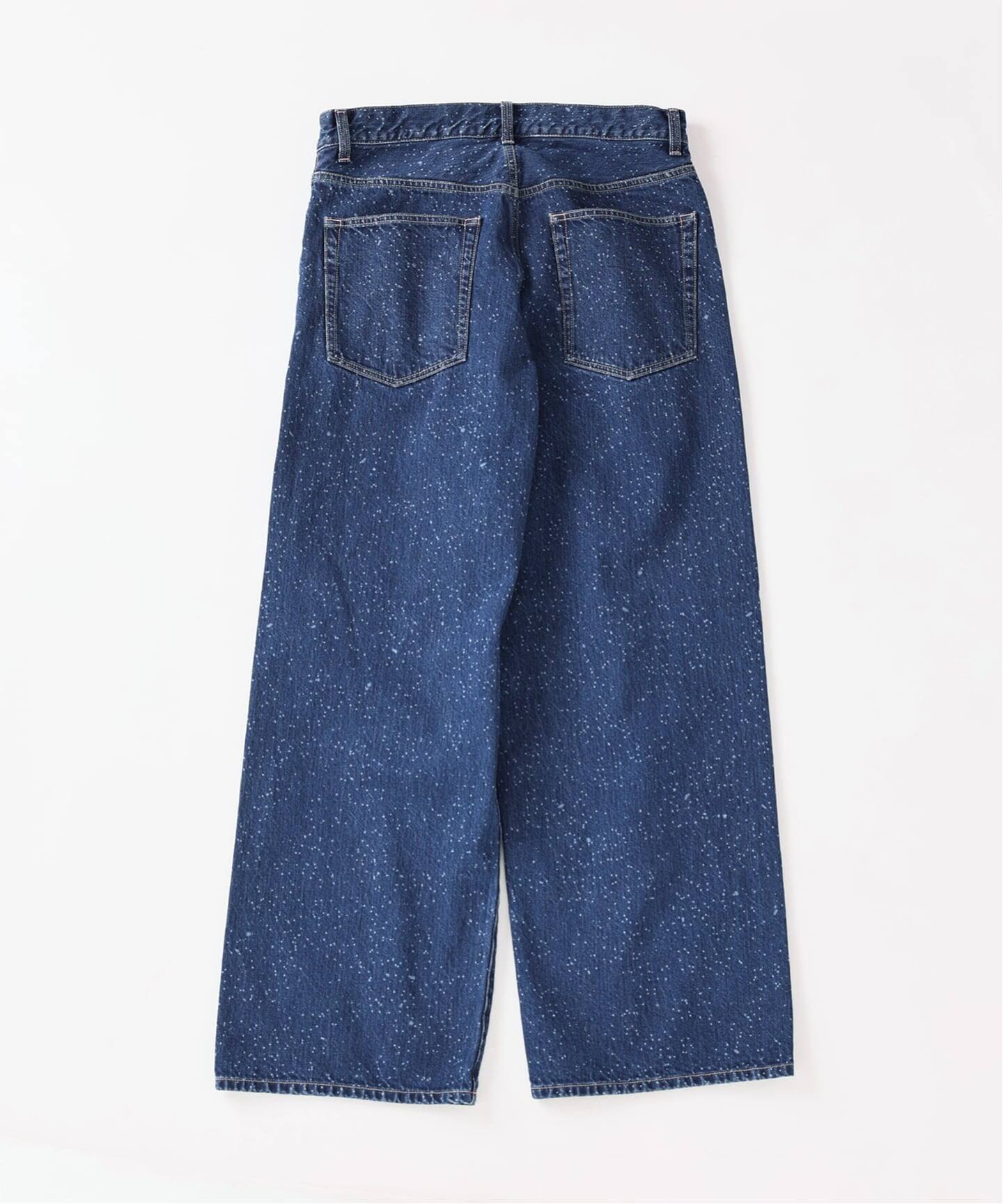 スモーキーデニム 11oz フェード ワイドパンツ（デニムパンツ 