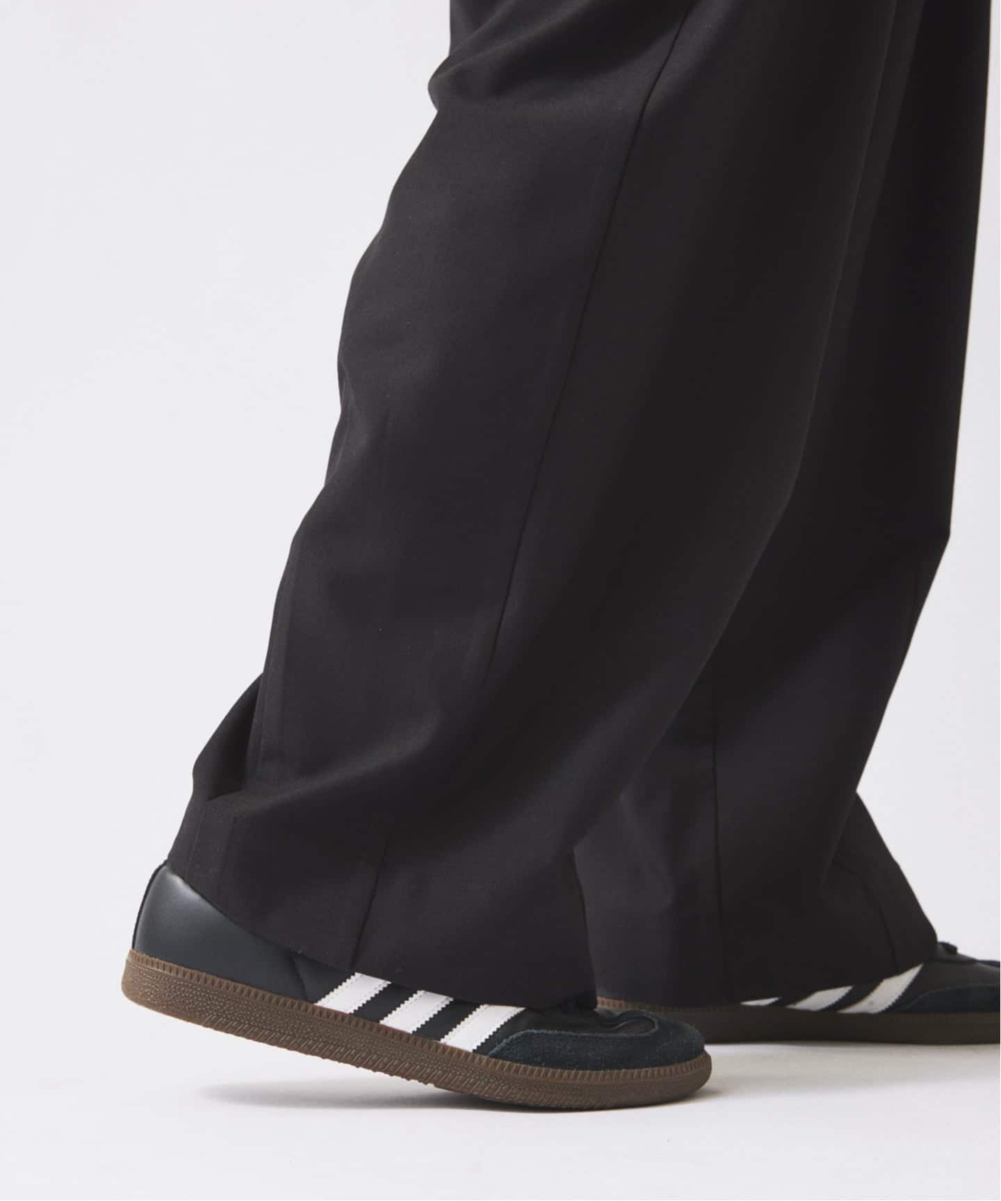 ダブルプリーツ ヒールカット スラックス（スラックス）｜JOURNAL