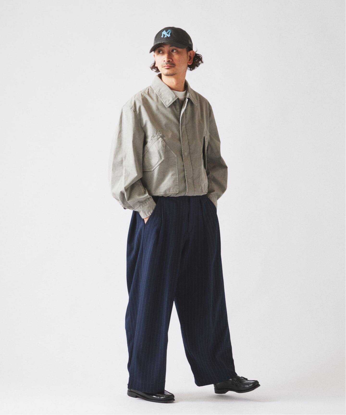 ダブルプリーツ ヒールカット スラックス（スラックス）｜JOURNAL