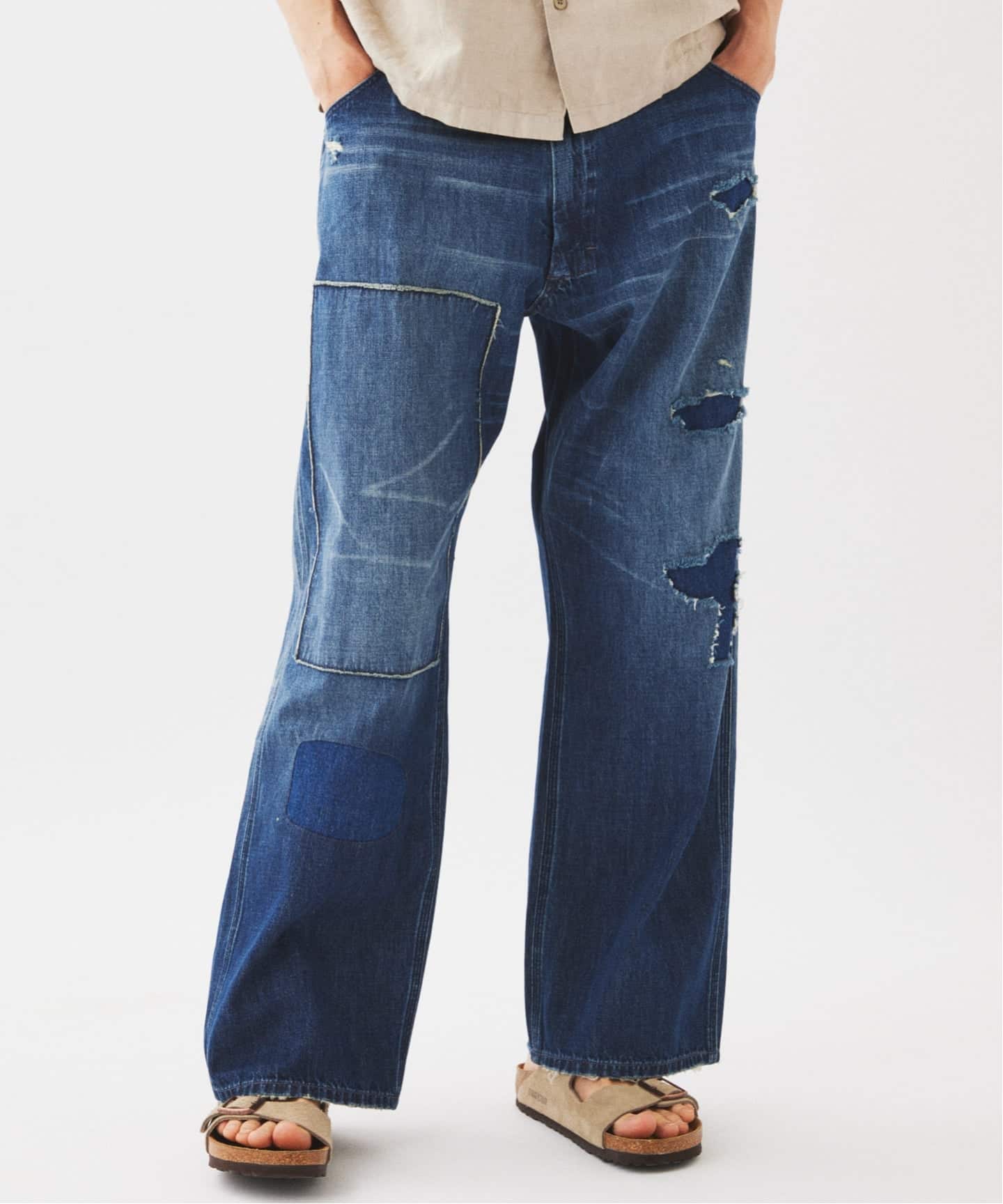 Relume Jeans＞リメイク ライトオンス デニムペインターパンツ（デニム