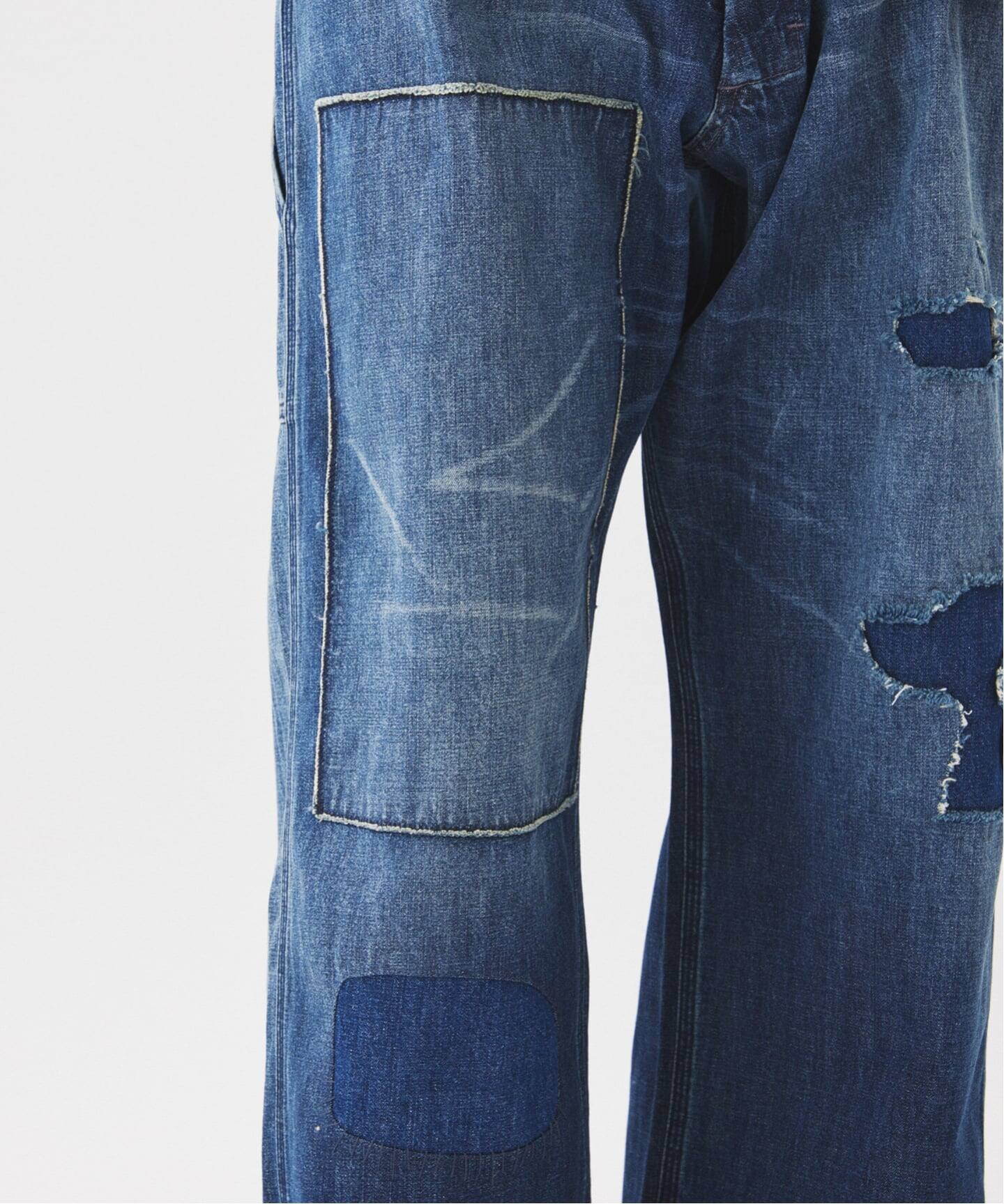 Relume Jeans＞リメイク ライトオンス デニムペインターパンツ（デニム