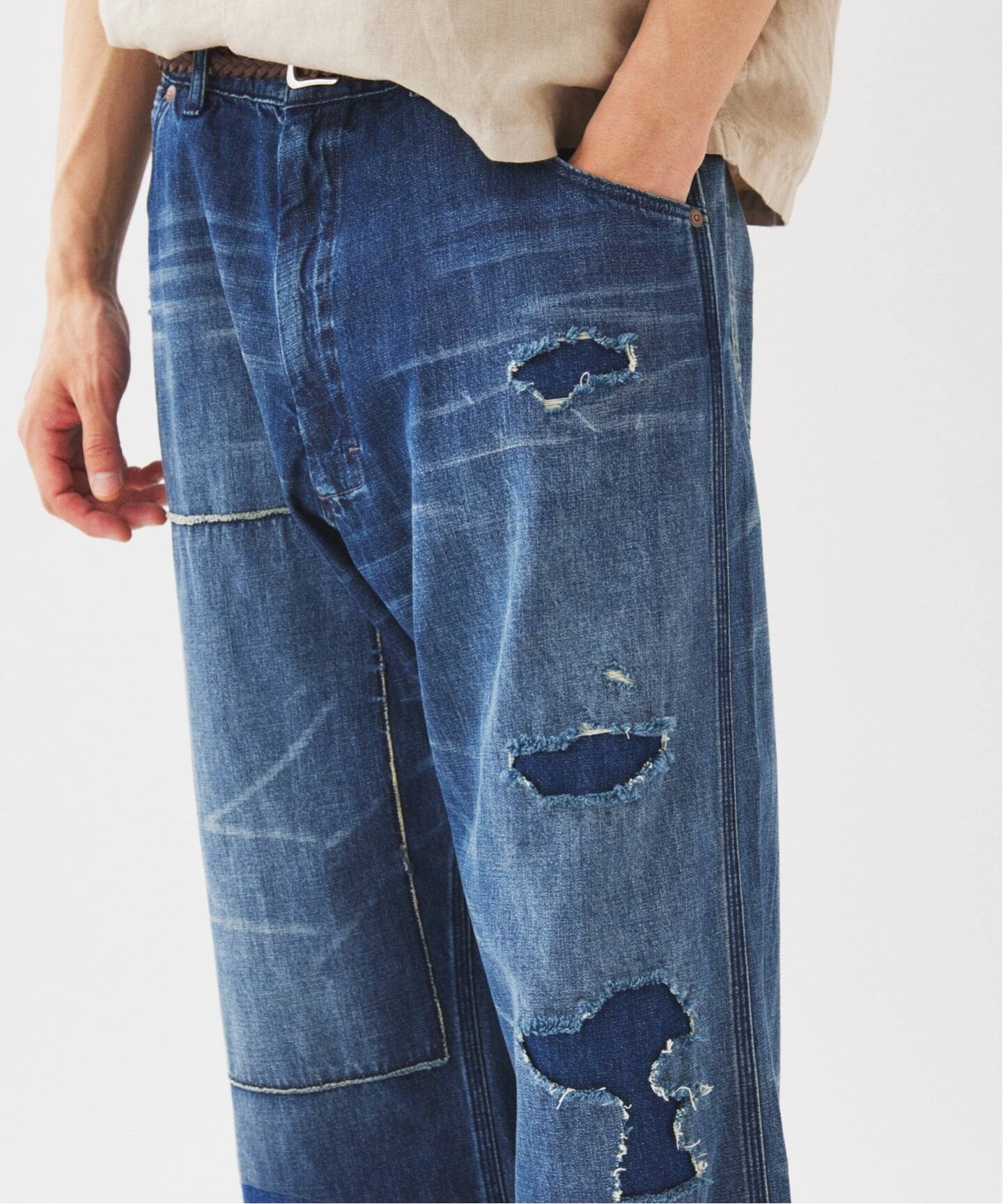 Relume Jeans＞リメイク ライトオンス デニムペインターパンツ（デニム