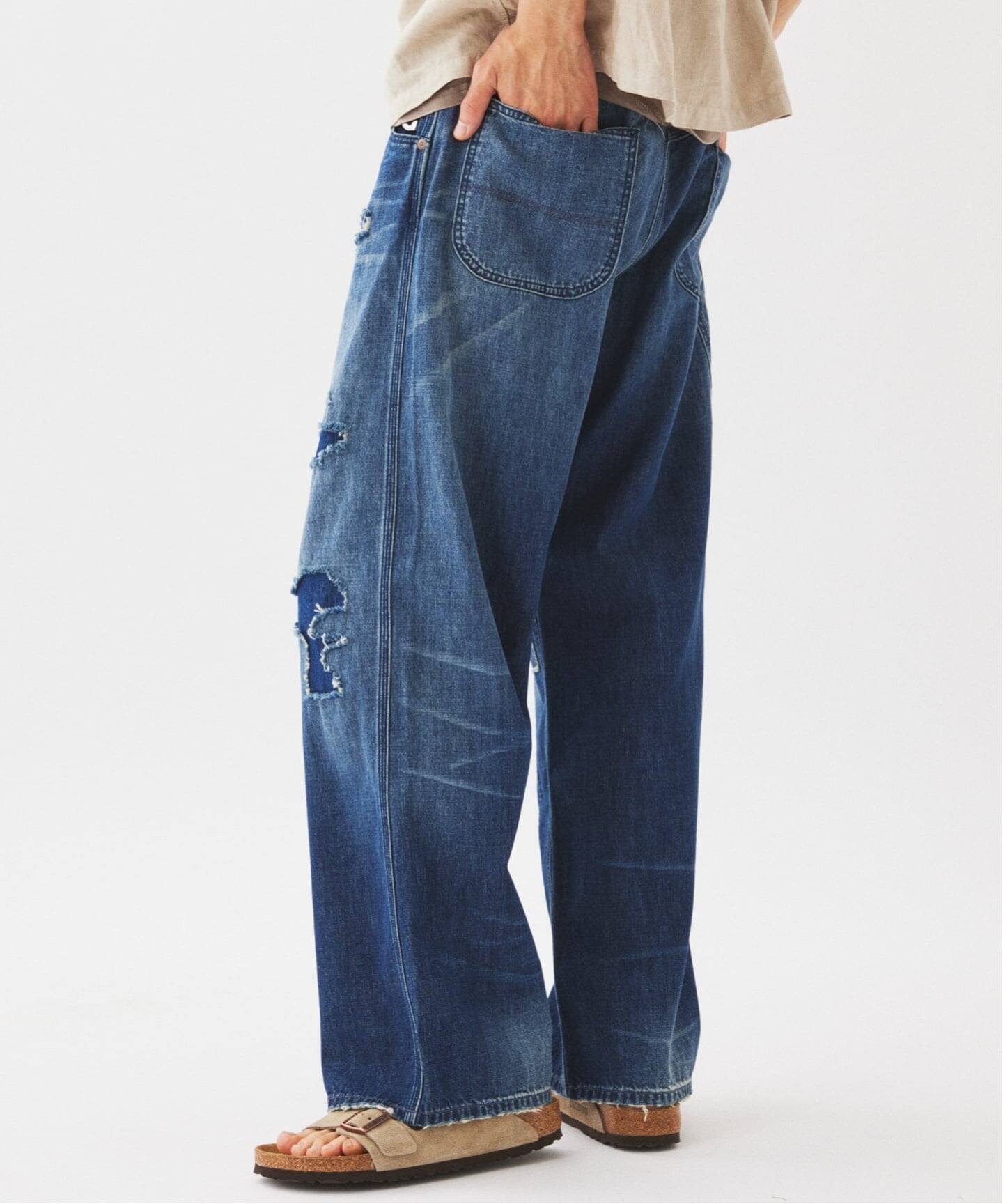 Relume Jeans＞リメイク ライトオンス デニムペインターパンツ（デニム