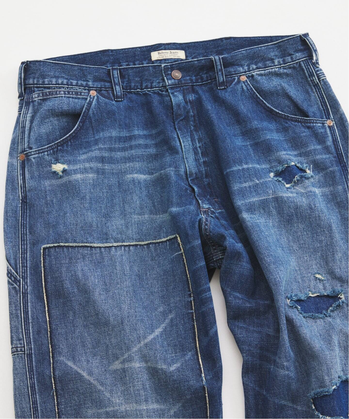 Relume Jeans＞リメイク ライトオンス デニムペインターパンツ（デニム