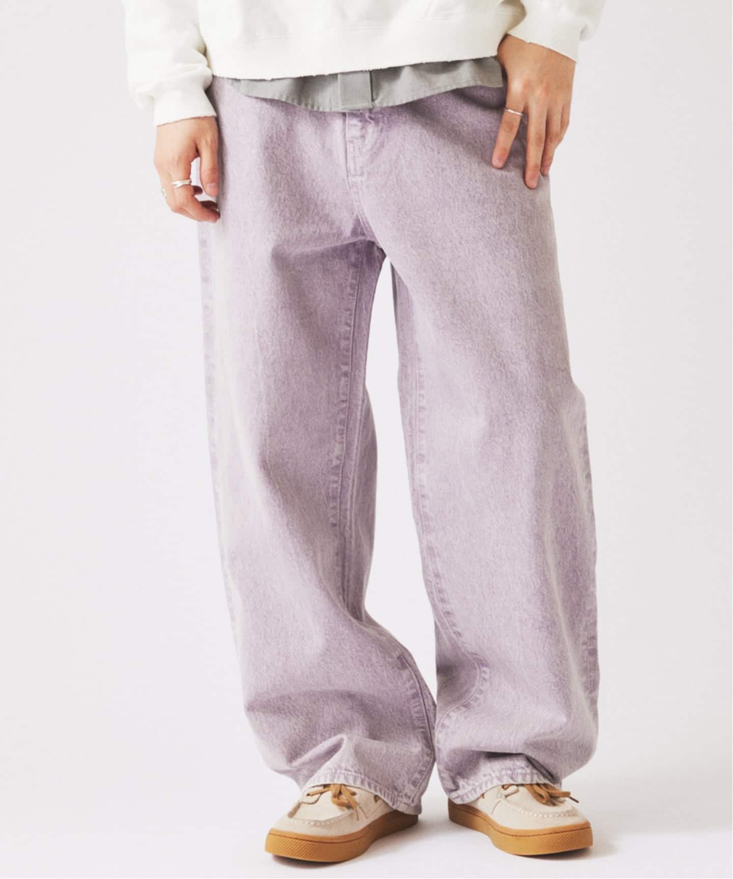 予約》＜Relume Jeans＞コーンデニム カツラギ ワイドパンツ（デニム