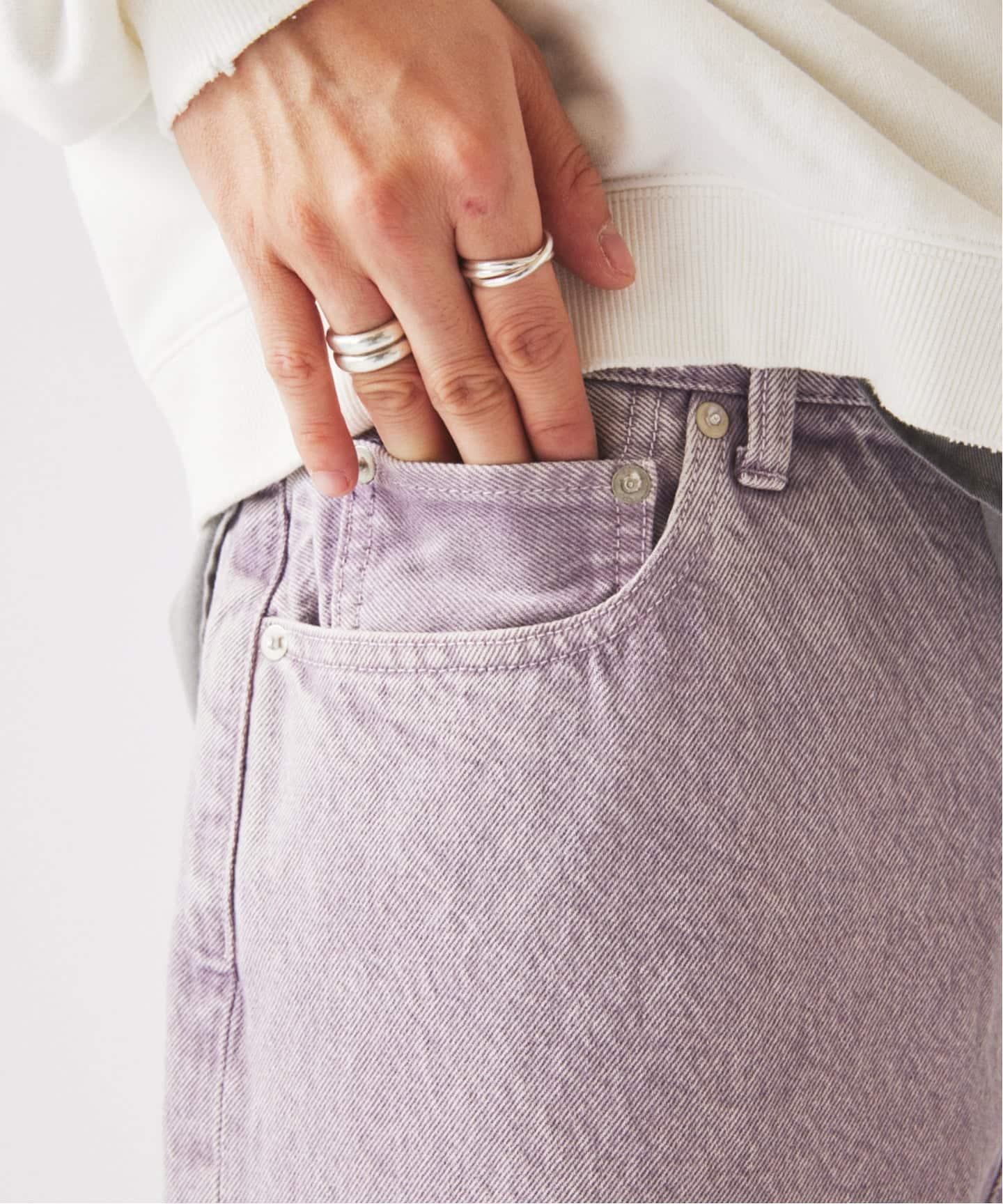 予約》＜Relume Jeans＞コーンデニム カツラギ ワイドパンツ（デニム