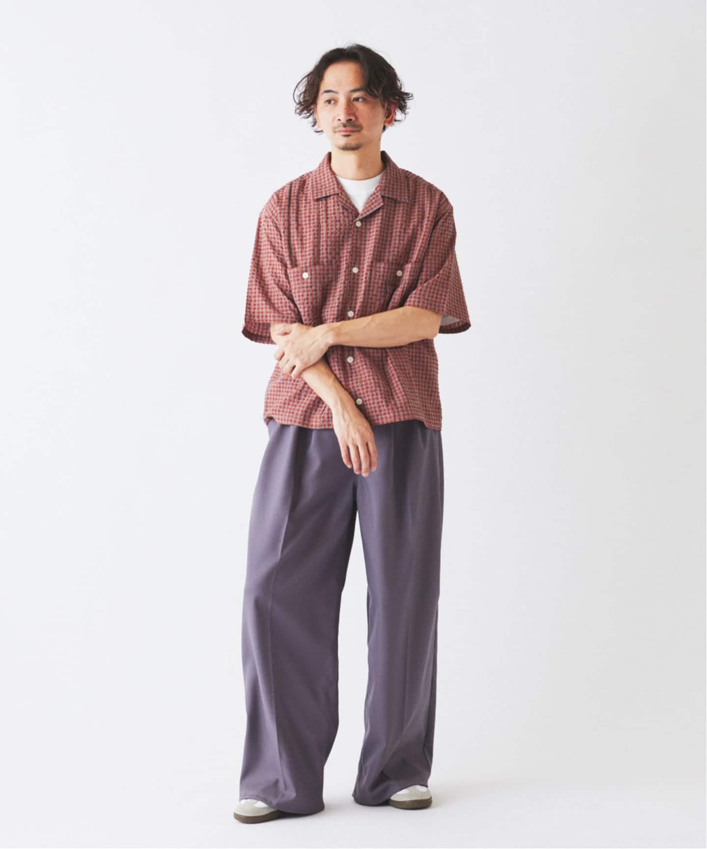 【新品】Wrangler relume 別注 ランチャー スラックス サイズ L Wrangler / ラングラー 別注 3タック ランチャー ドレススラックス