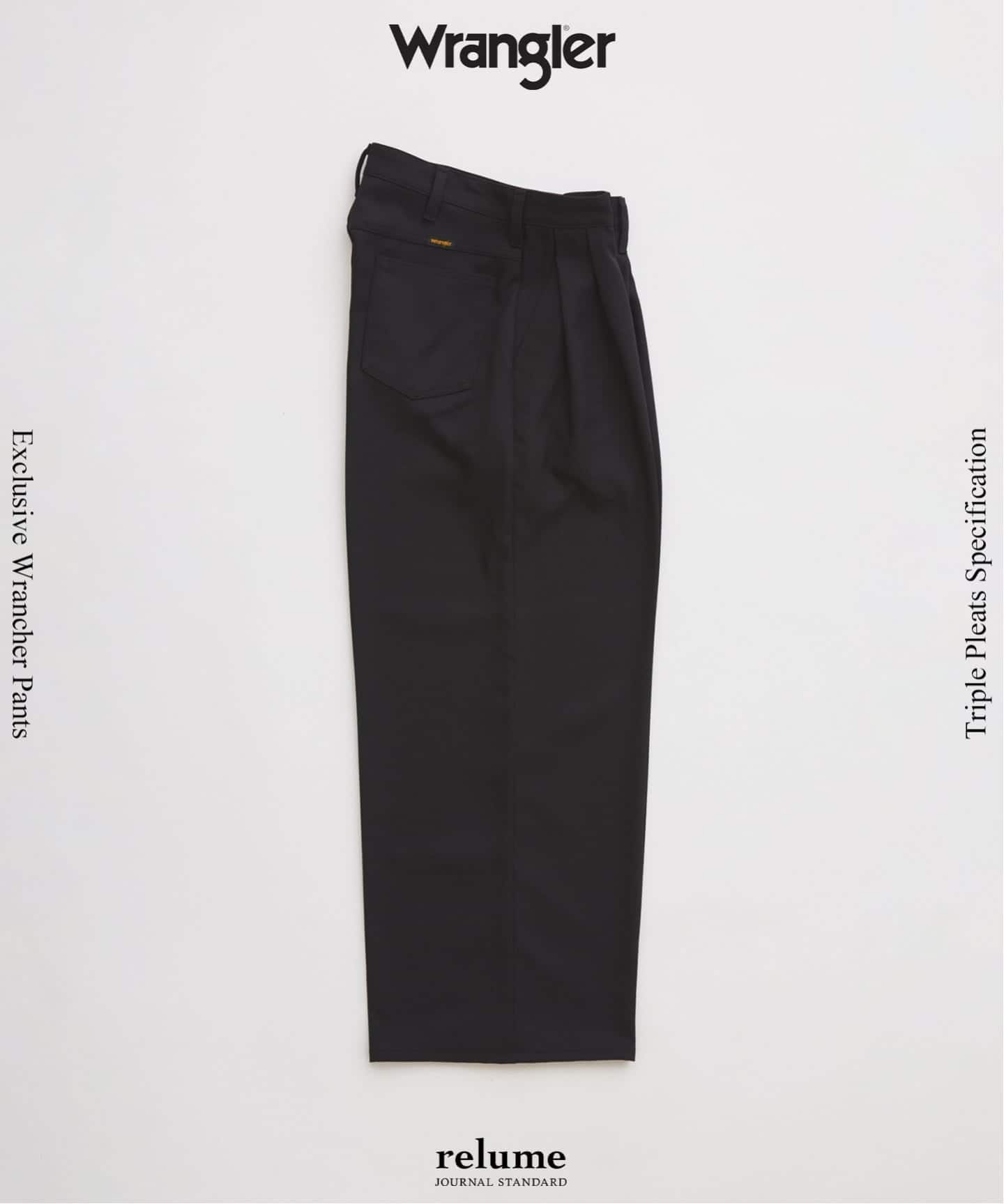 journal standard relume Wrangler別注 スラックス Wrangler / ラングラー 別注 3タック ランチャー ドレススラックス