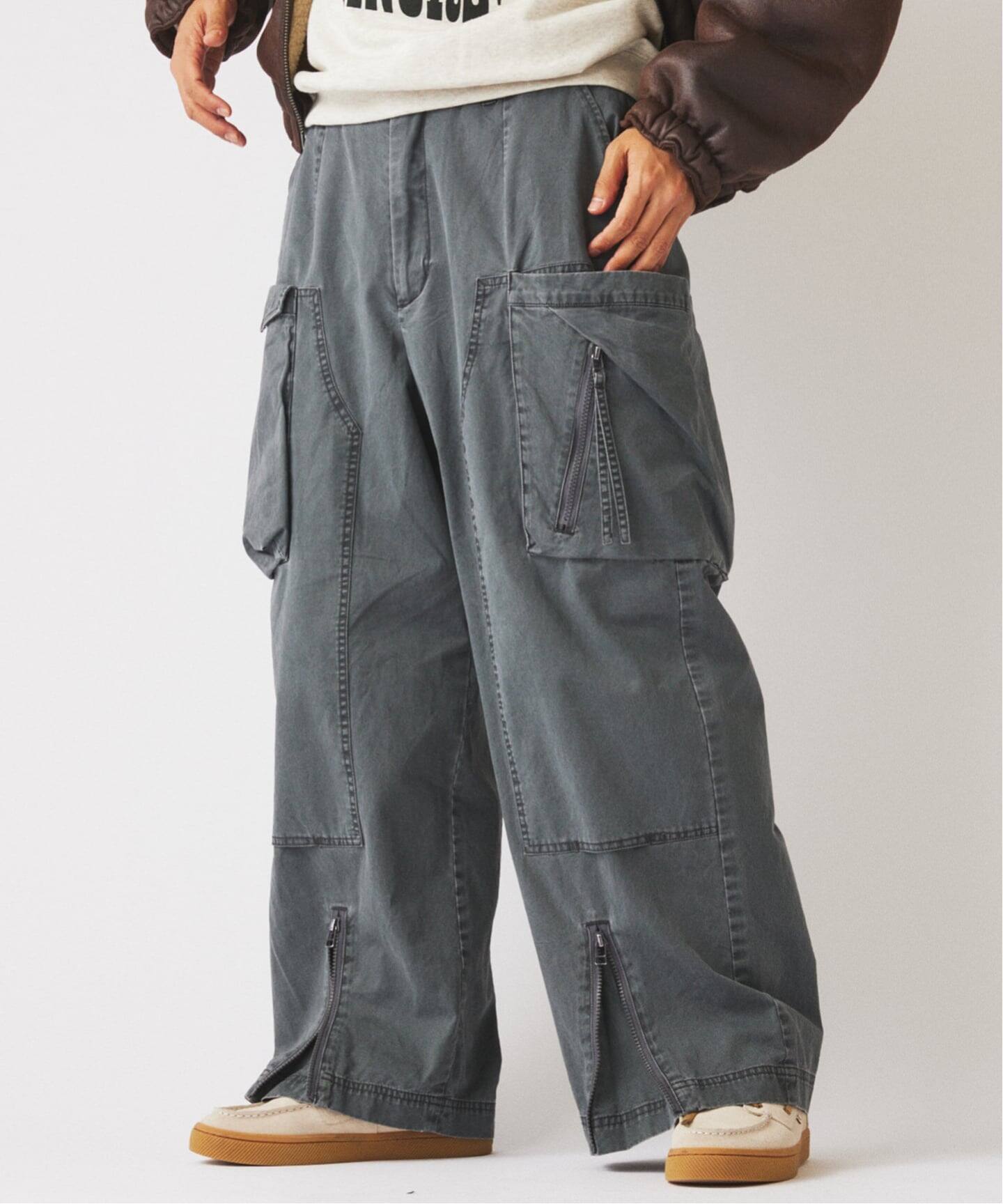 予約》NULL TOKYO / ヌル トウキョウ 別注 アウトサイド ロング パンツ