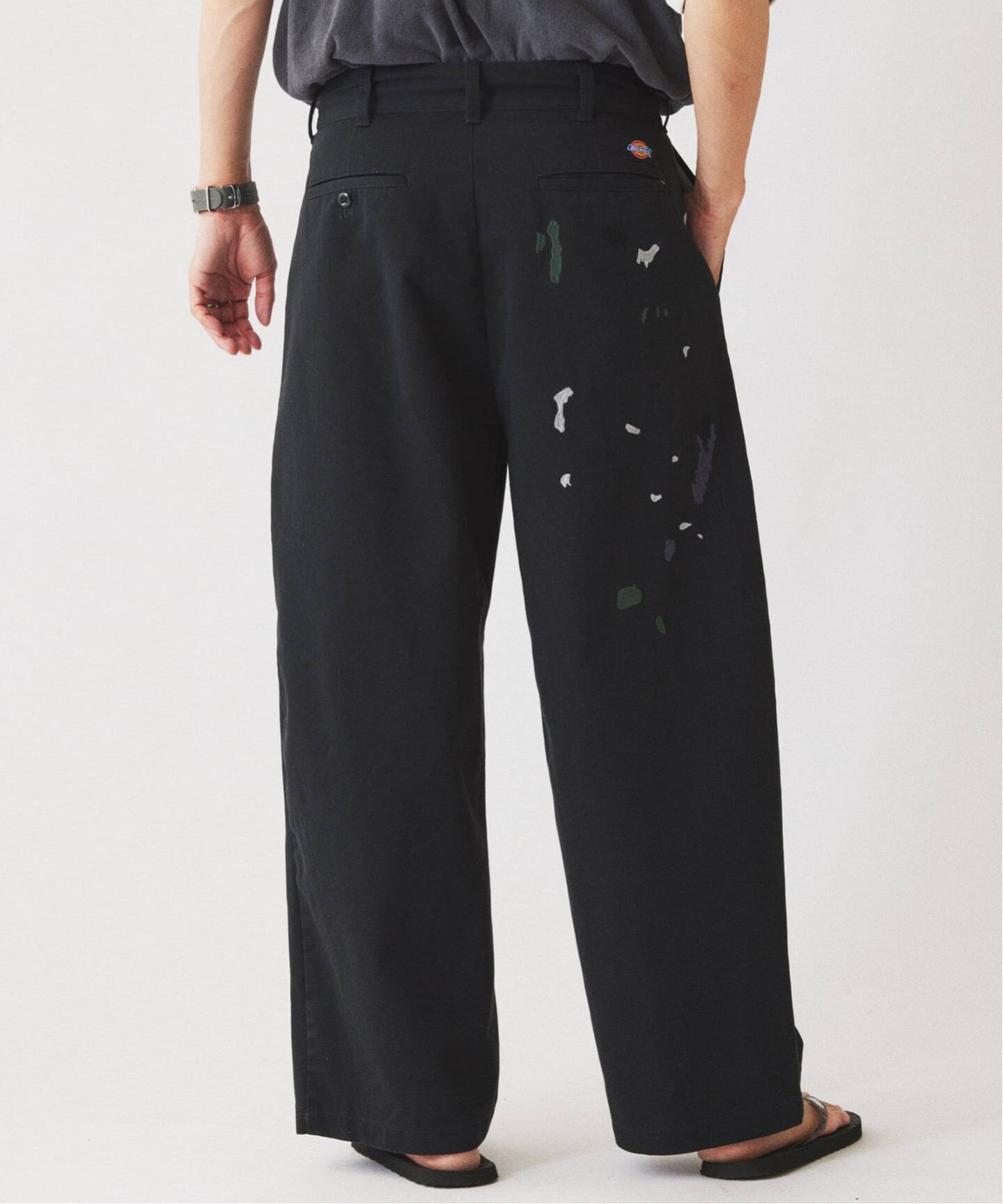 Dickies / ディッキーズ 別注 スプラッシュ 刺繍 カーブ ワークパンツ