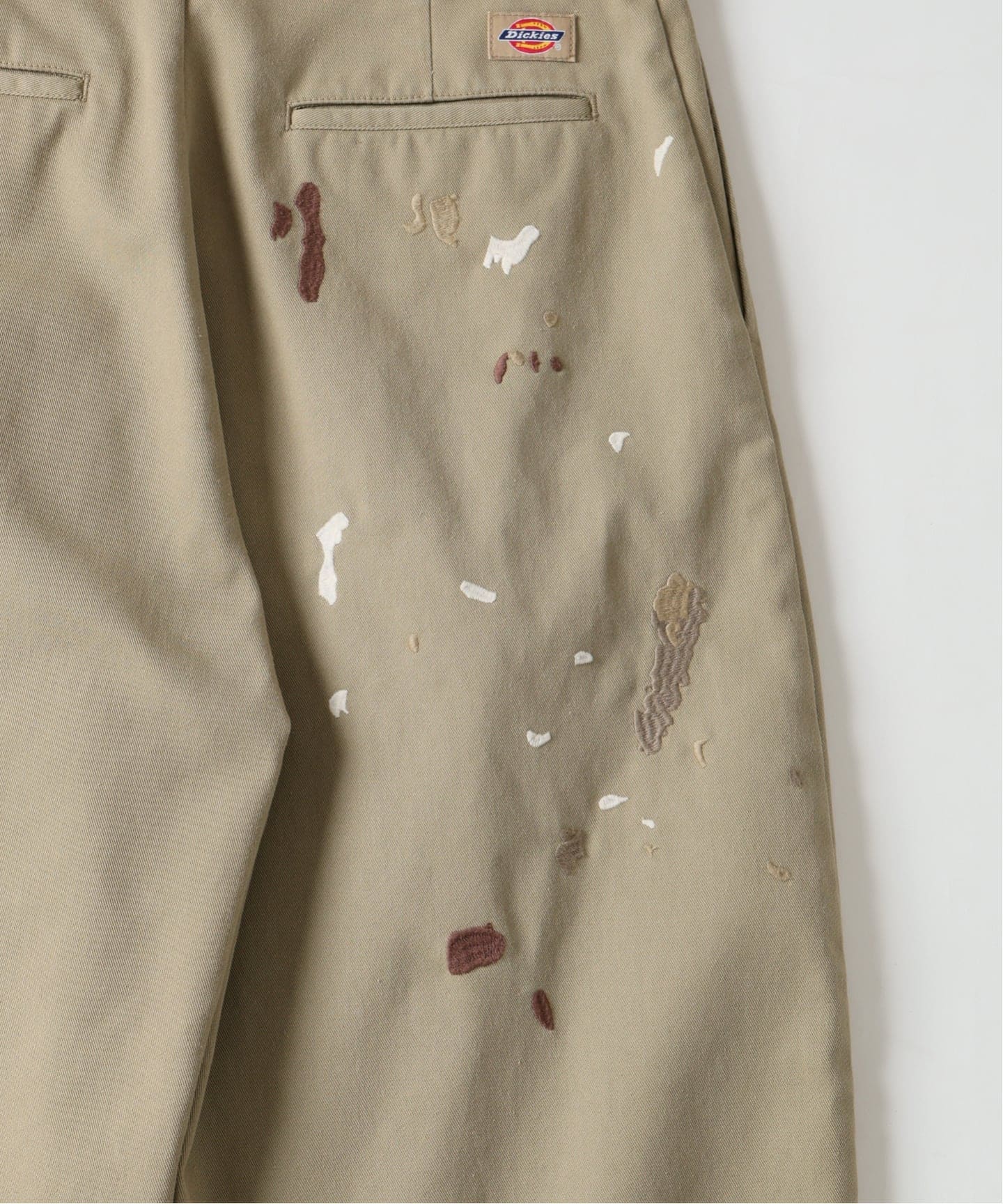 Dickies / ディッキーズ 別注 スプラッシュ 刺繍 カーブ ワークパンツ