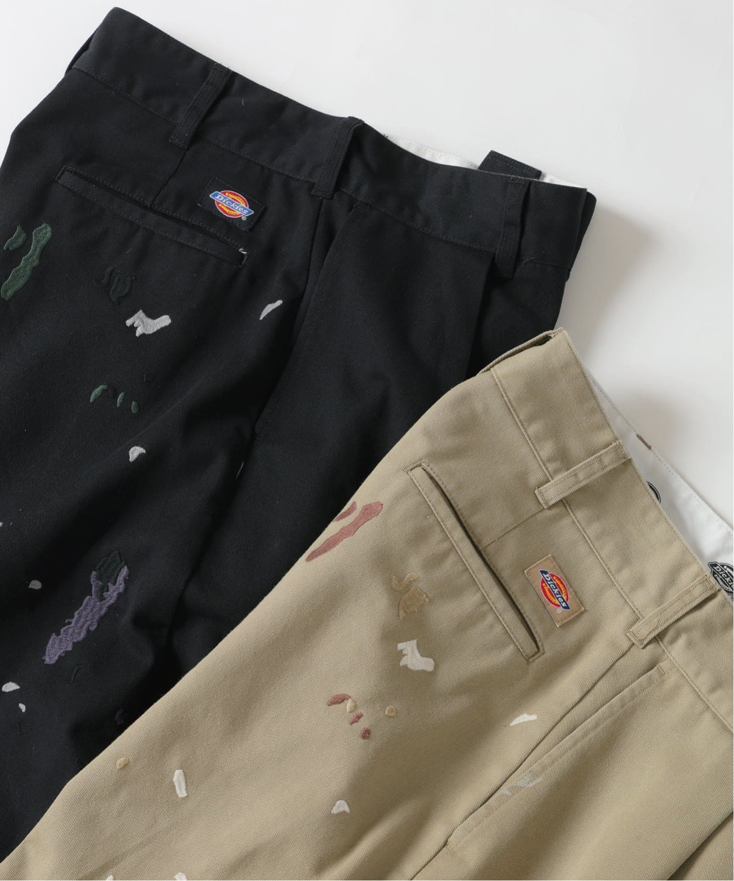 追加》Dickies / ディッキーズ 別注 スプラッシュ 刺繍 カーブ ワーク