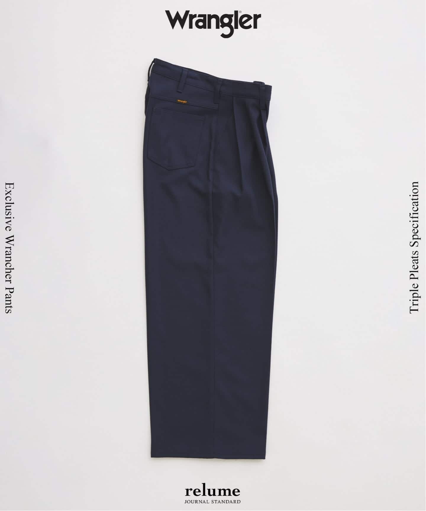 journal standard relume Wrangler別注 ネイビー 追加予約》Wrangler / ラングラー 別注 3タック ランチャー ドレス