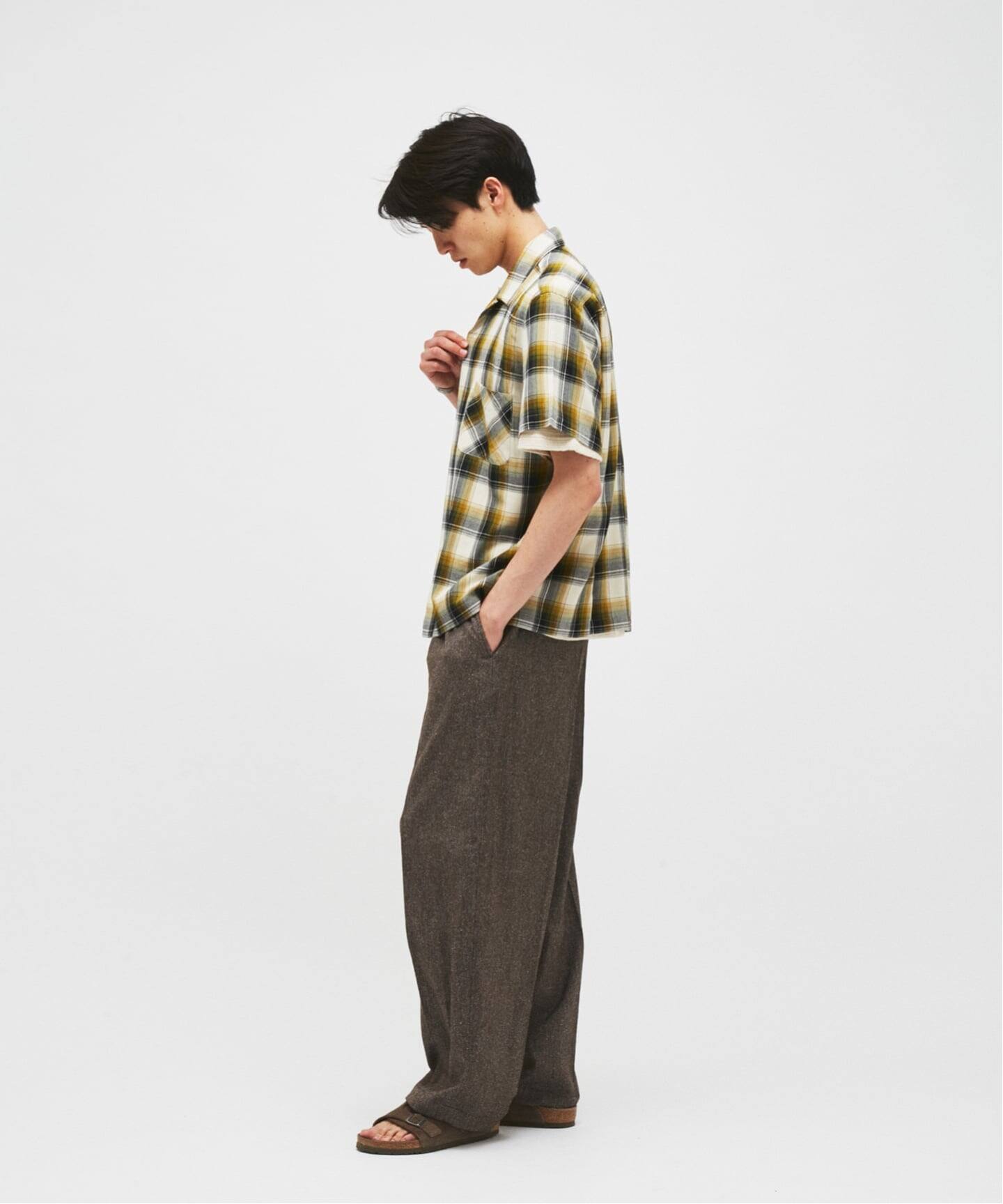 J.S.Homestead / シルクネップ ツイード インフレーション スラックス