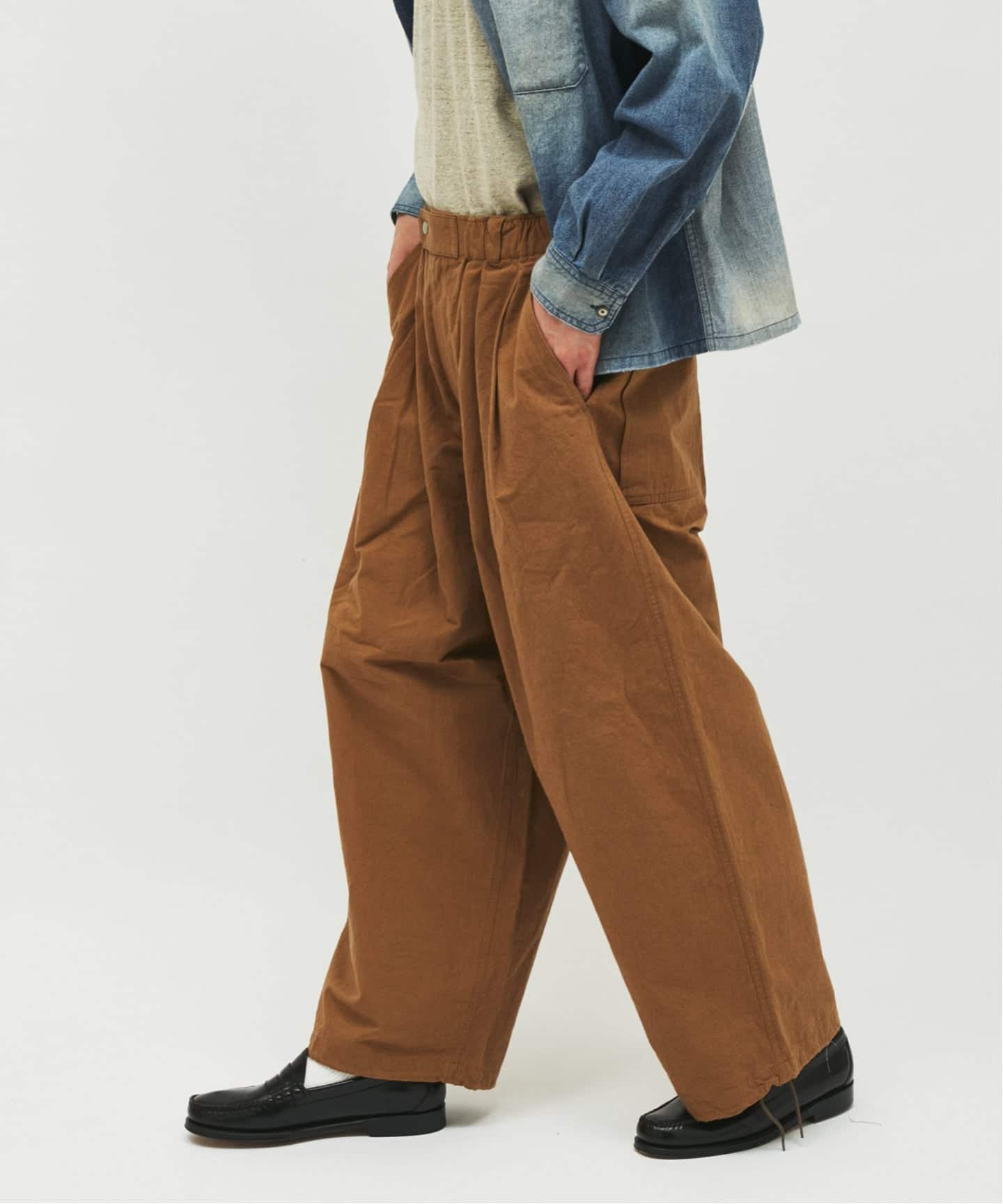 J.S.Homestead / コットン ヘンプ エア クルー パンツ（スラックス