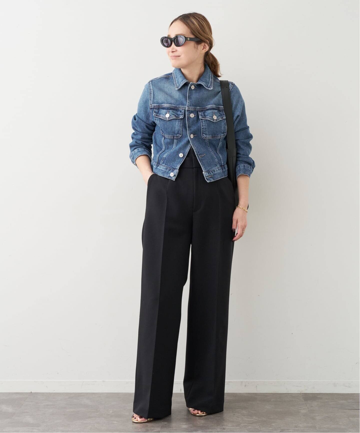 VIVIAN BLACK パンツ（スラックス）｜Deuxieme Classe（ドゥーズィエム