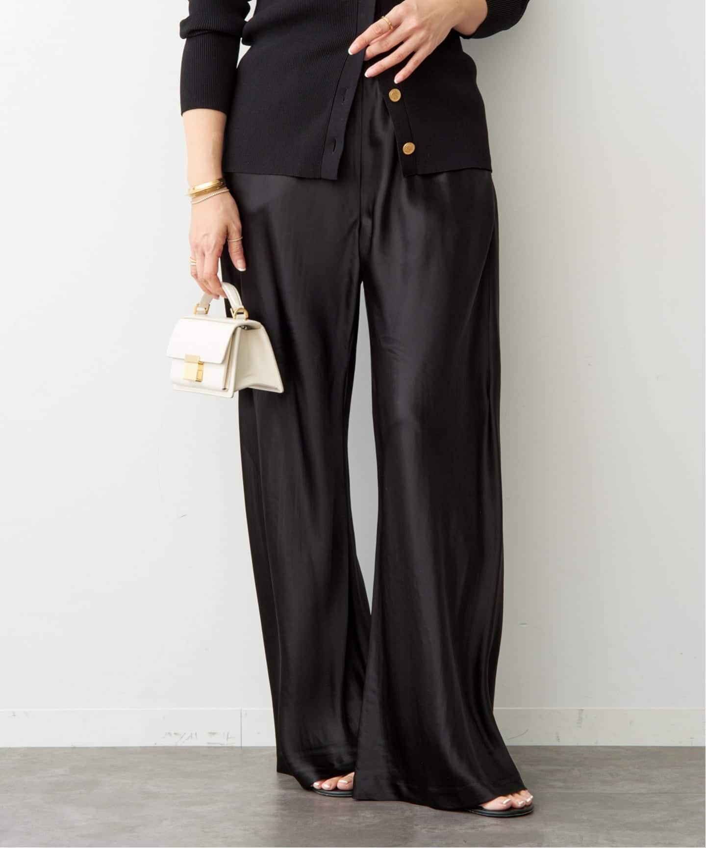 GLOSSY SATIN イージーパンツ（その他パンツ）｜Deuxieme Classe