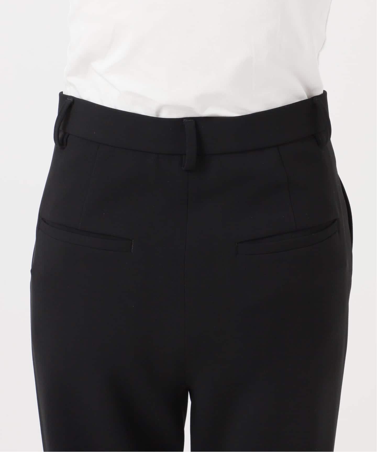 予約》*トリアセジョーゼット スリムジップパンツ（スラックス