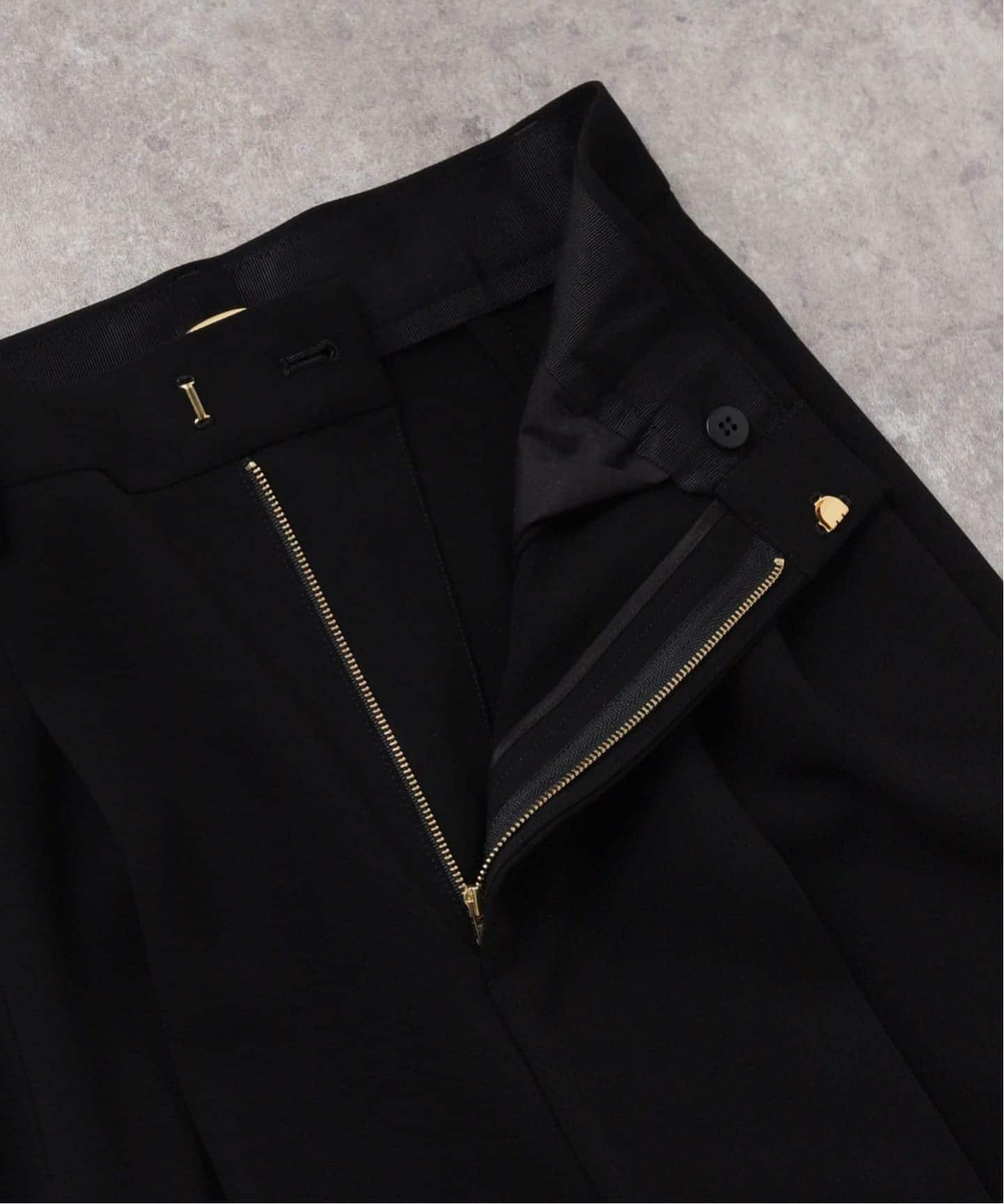 予約》*トリアセジョーゼット タックパンツ（スラックス）｜Deuxieme