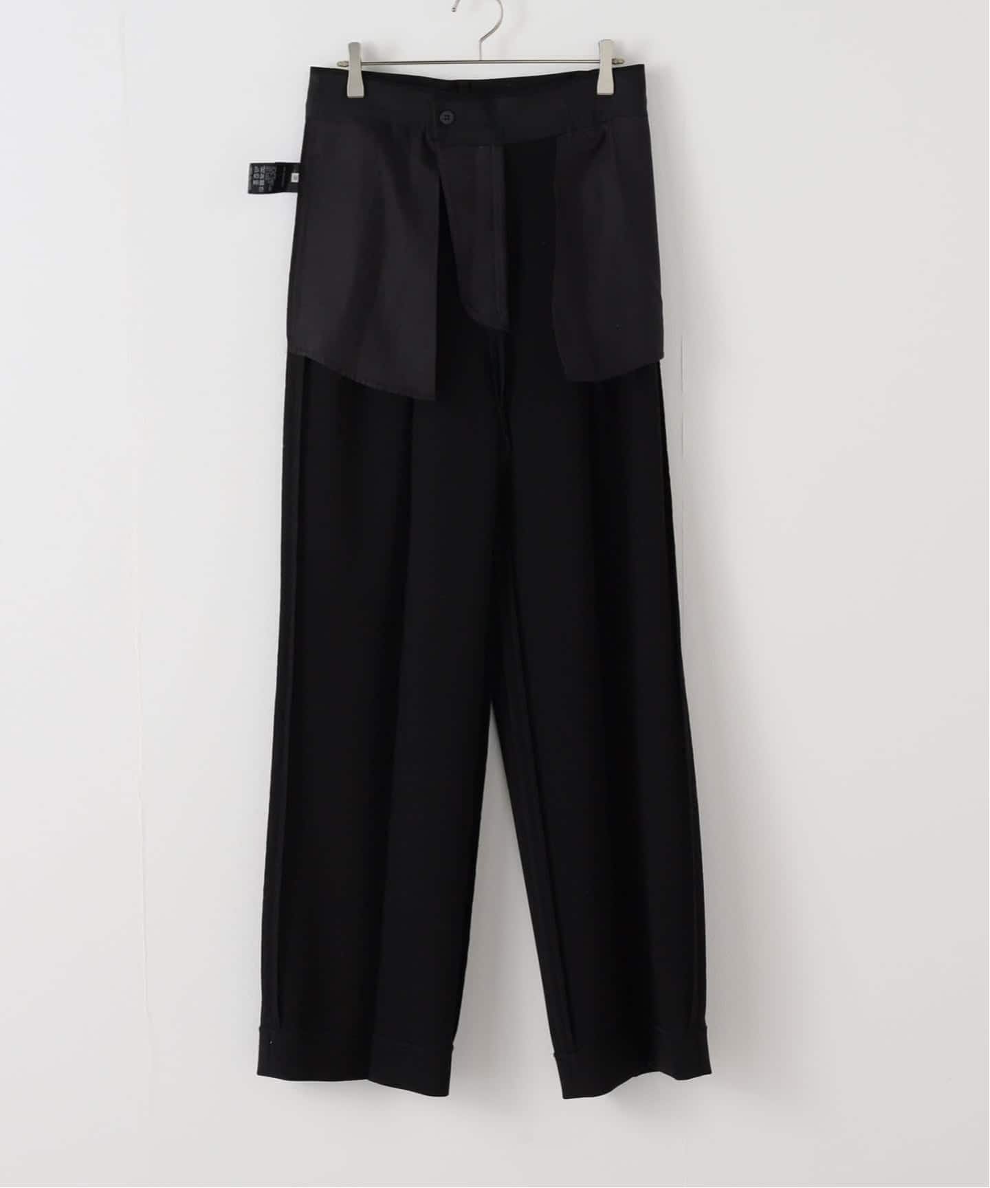 予約》*トリアセジョーゼット タックパンツ（スラックス）｜Deuxieme