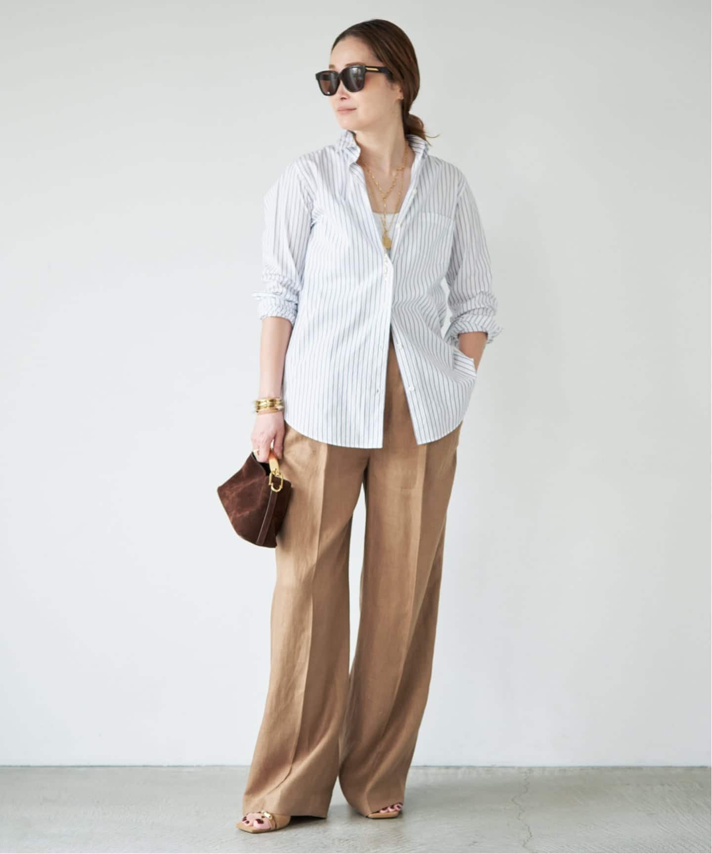 OGLINEN Wタックパンツ（スラックス）｜Deuxieme Classe