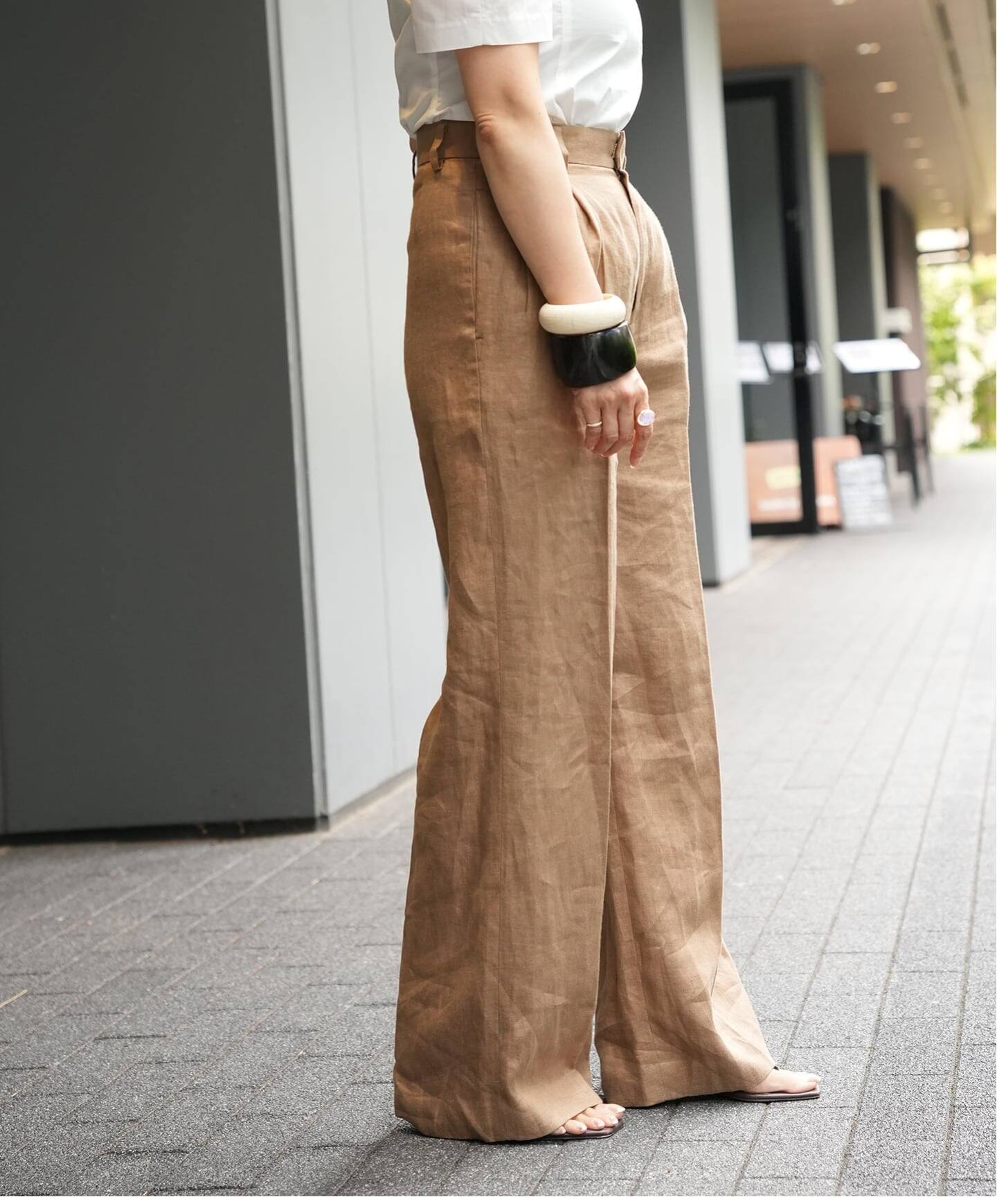OGLINEN Wタックパンツ（スラックス）｜Deuxieme Classe