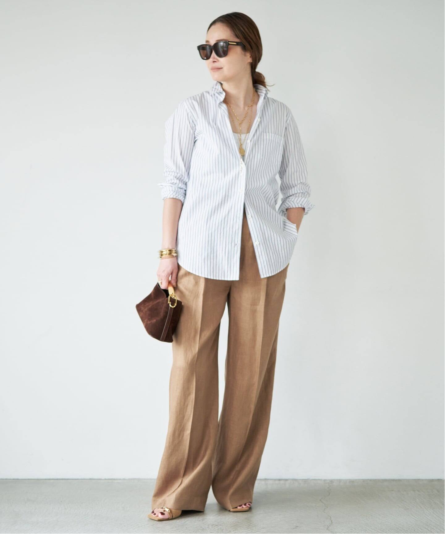 OGLINEN Wタックパンツ（スラックス）｜Deuxieme Classe