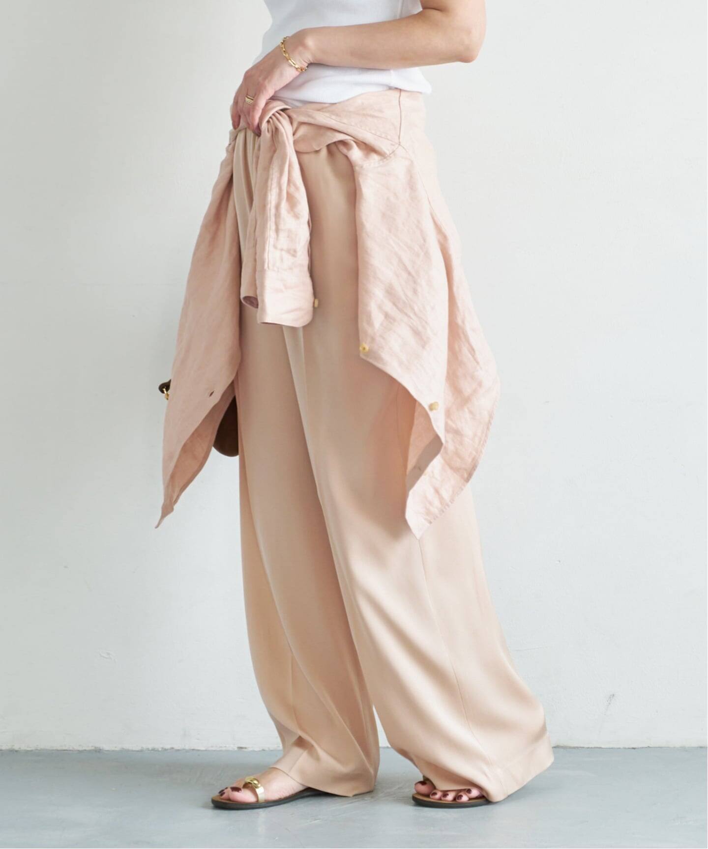 SILK SATIN イージーパンツ（その他パンツ）｜Deuxieme Classe