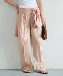 *SILK SATIN イージーパンツ