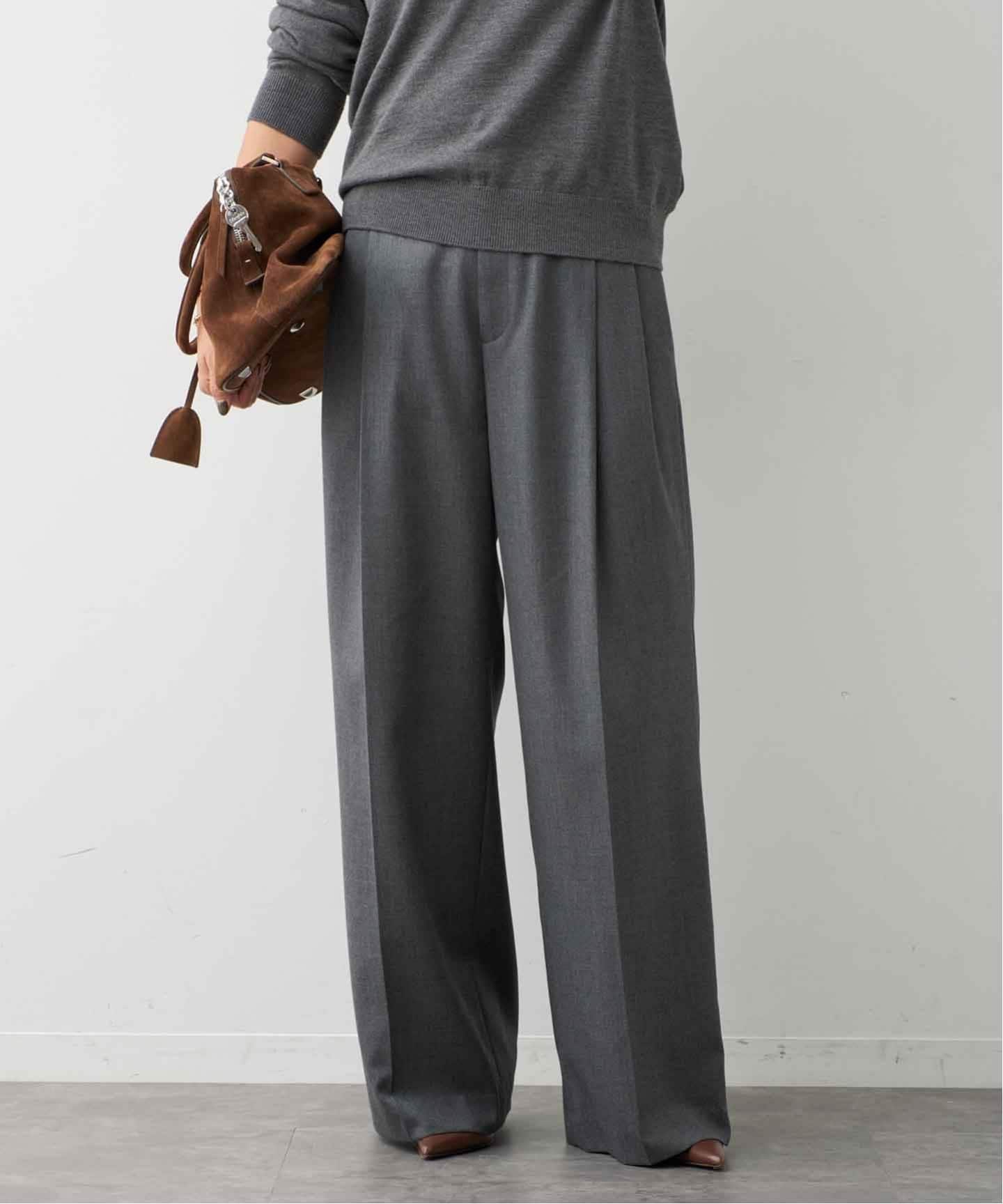 WOOL TUCK パンツ（スラックス）｜Deuxieme Classe（ドゥーズィエム