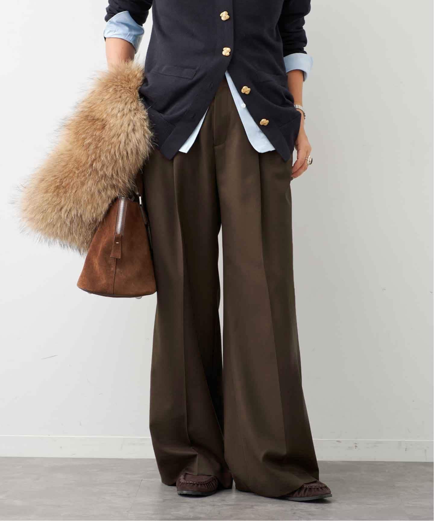 Deuxieme Classe WOOL TRO タックパンツ WOOL TUCK パンツ（スラックス）｜Deuxieme Classe（ドゥーズィエム