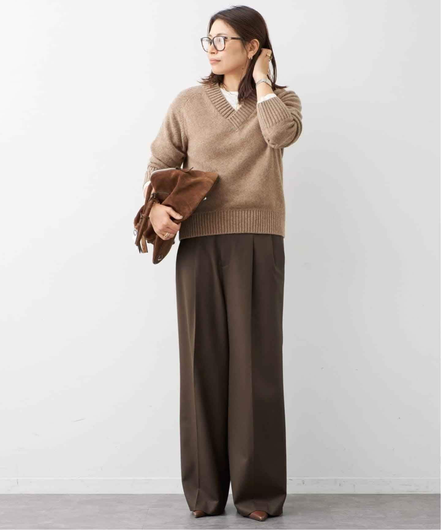 WOOL TUCK パンツ（スラックス）｜Deuxieme Classe（ドゥーズィエム