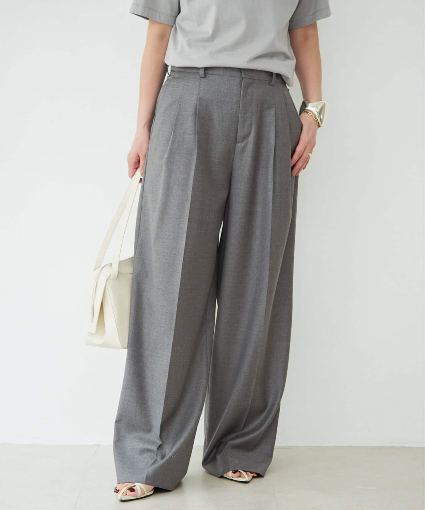Tapered タックパンツ（スラックス）｜Deuxieme Classe