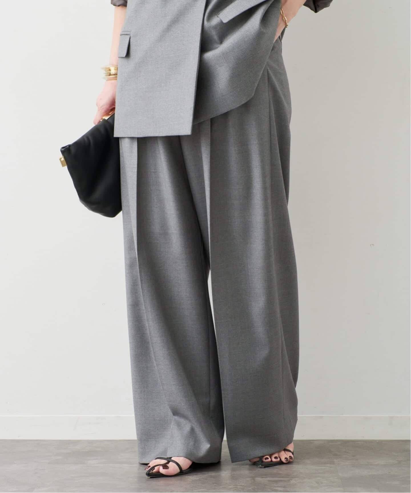 Tapered タックパンツ（スラックス）｜Deuxieme Classe